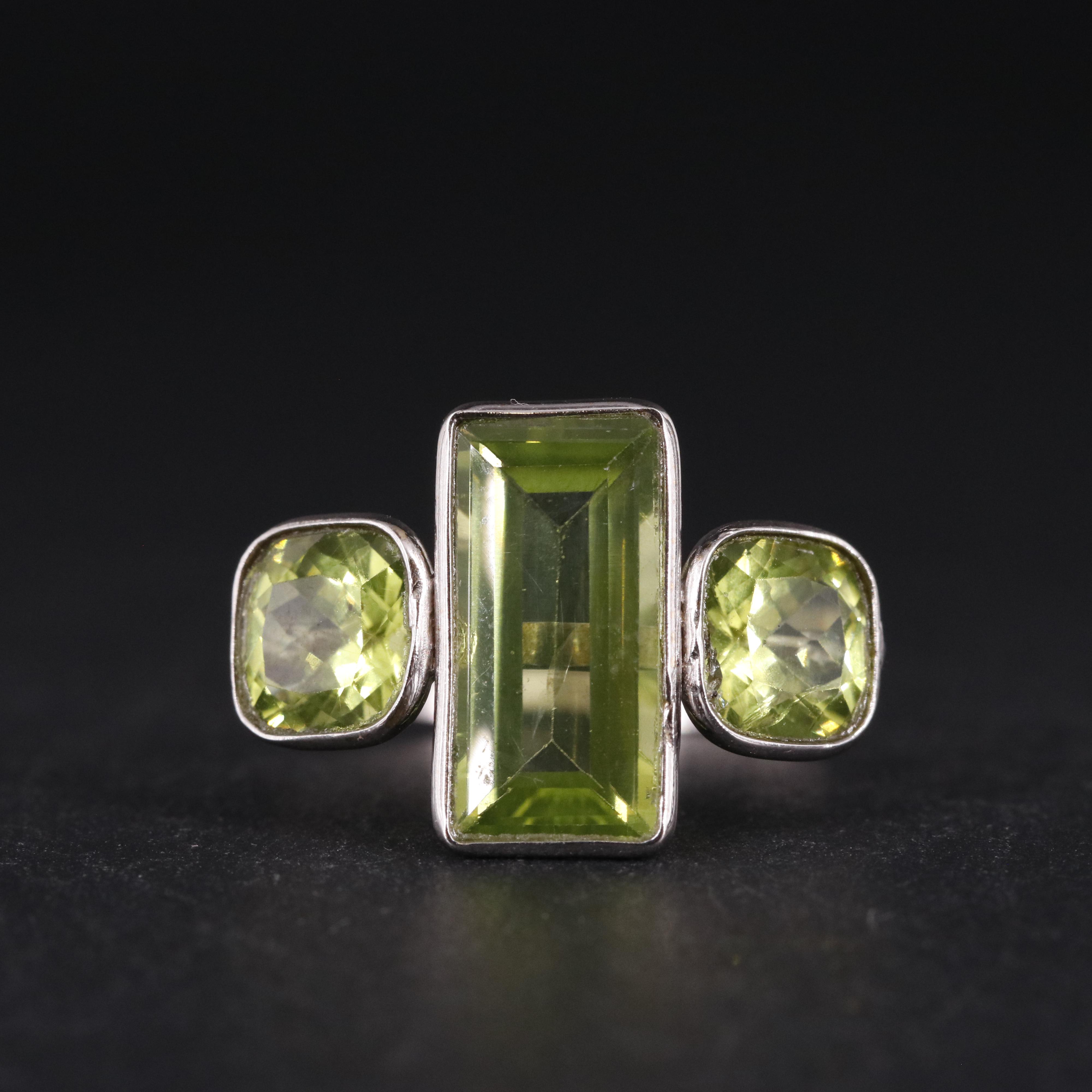 14K Peridot Ring