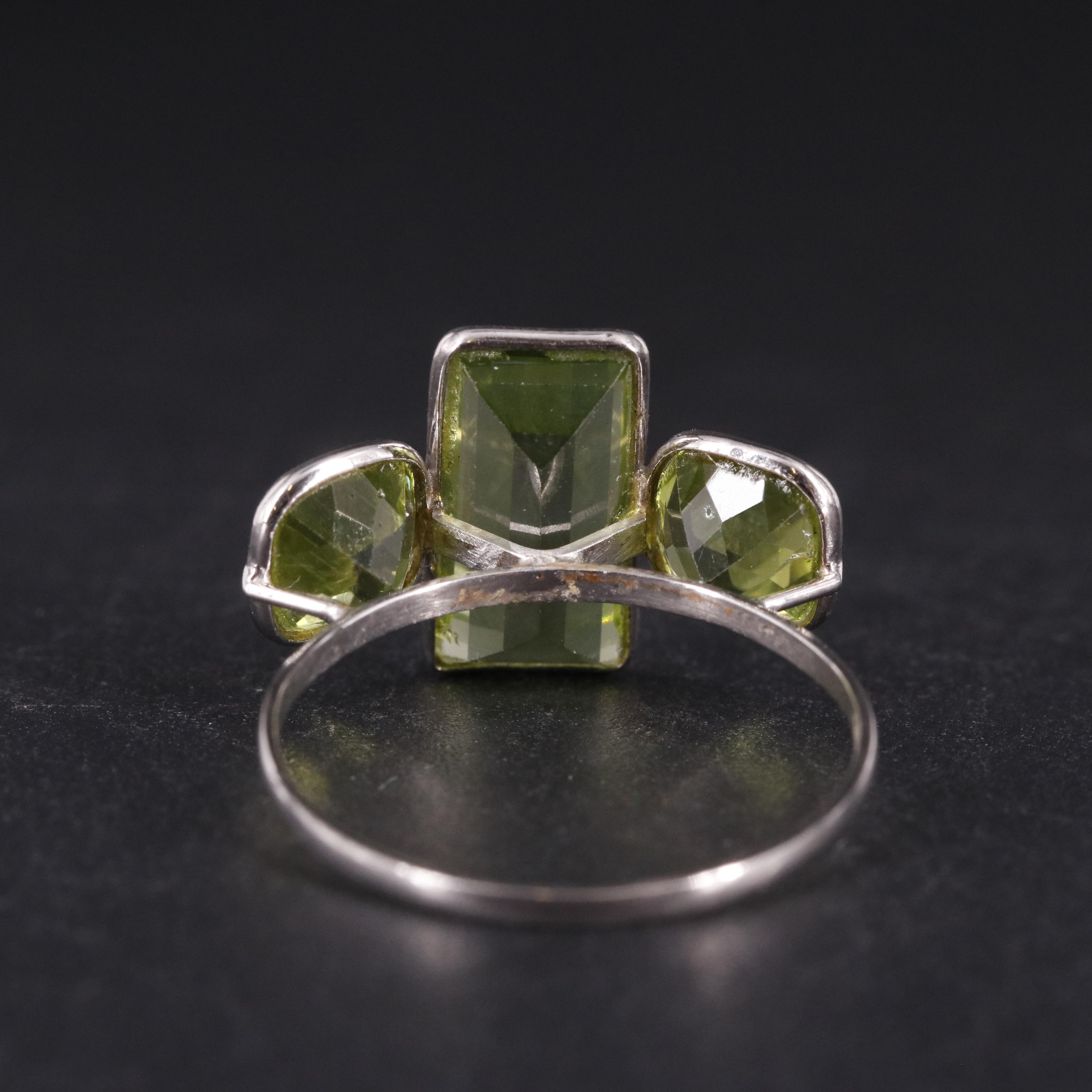 14K Peridot Ring