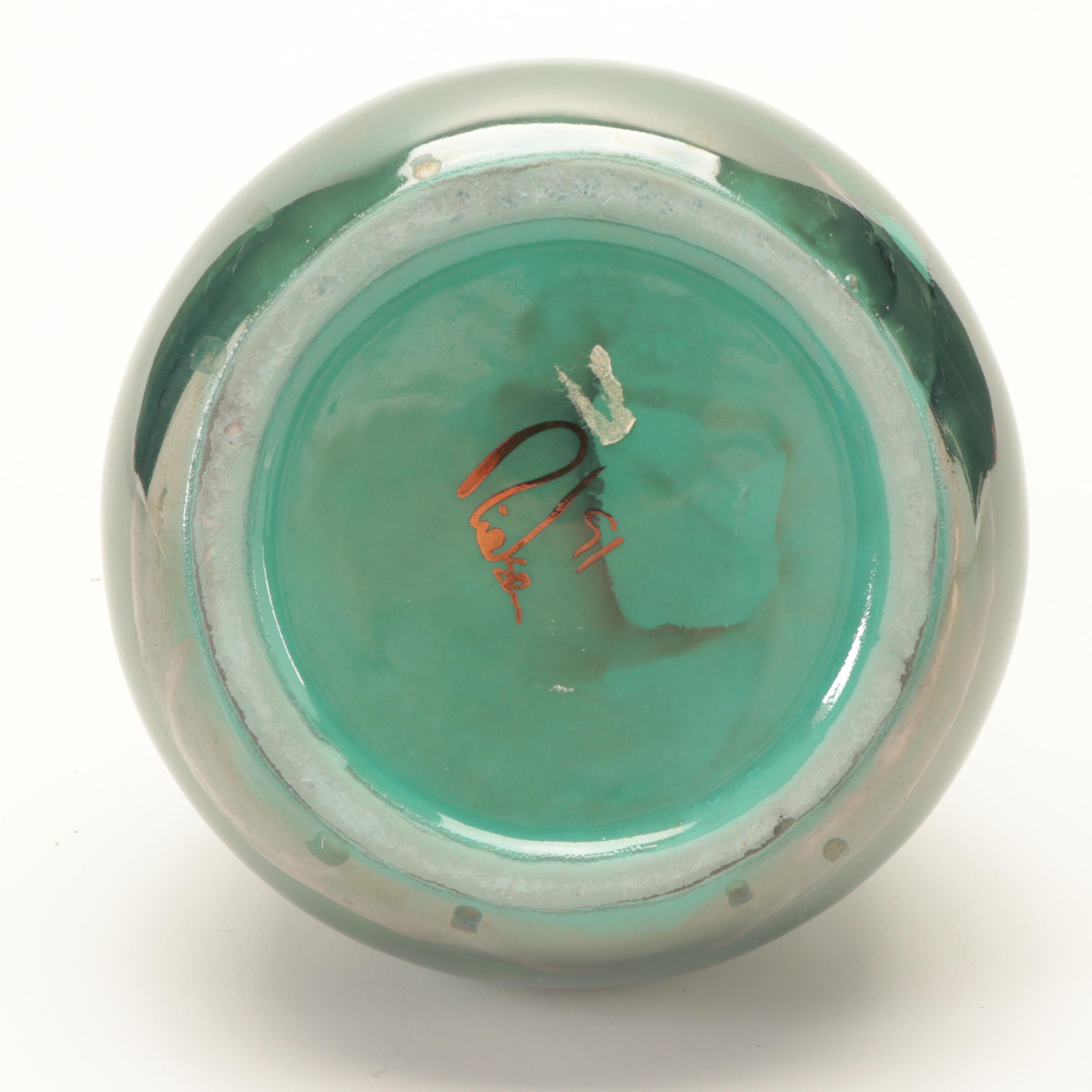 Iridescent Green Ceramic Bathroom Accessories