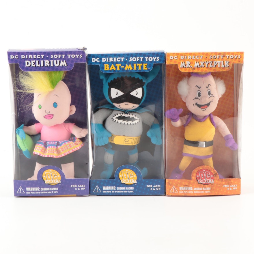 DC Direct Soft Toys Plush Bat-Mite, Mr. Mxyzptik and Delirium Action Figures