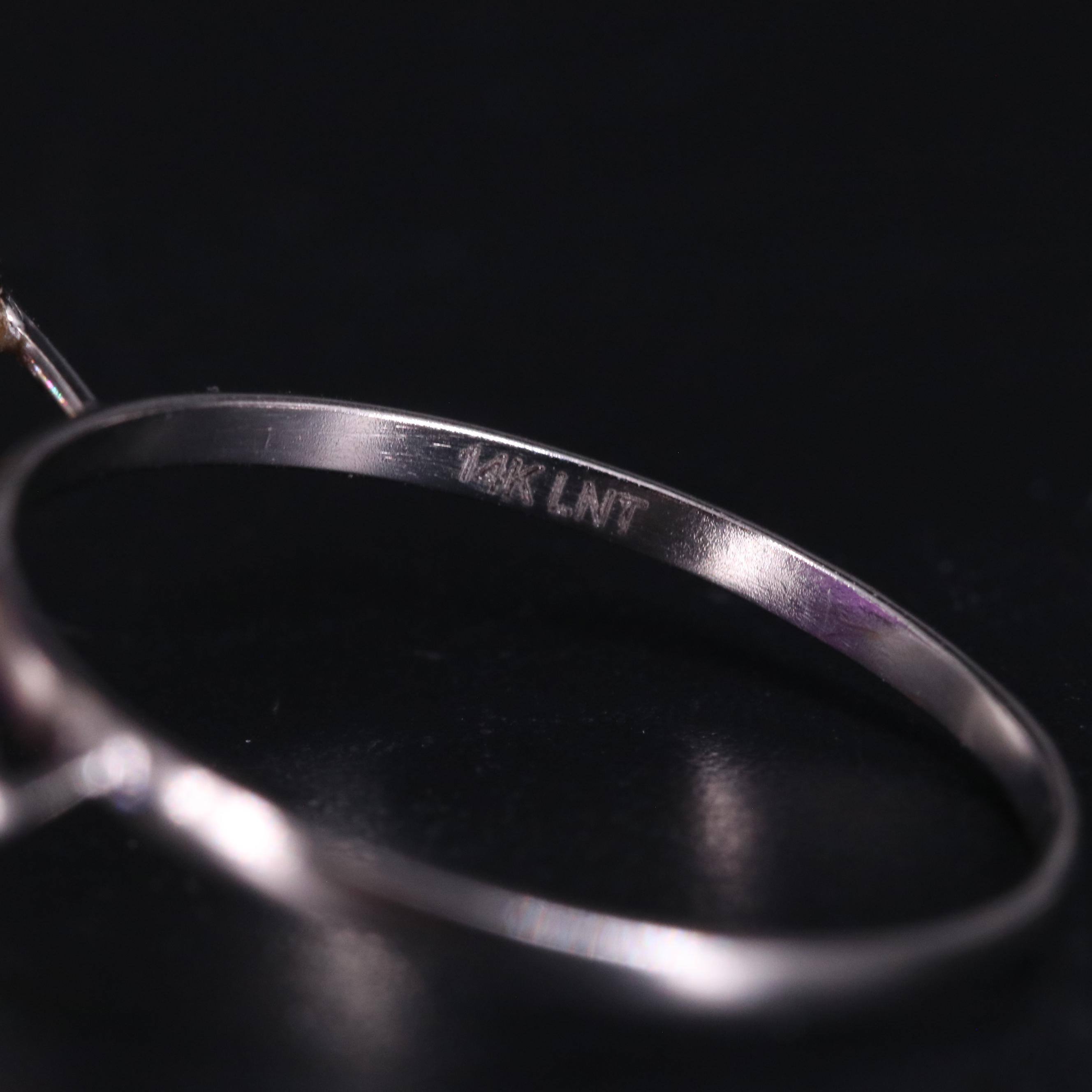 14K Amethyst and Moissanite Ring