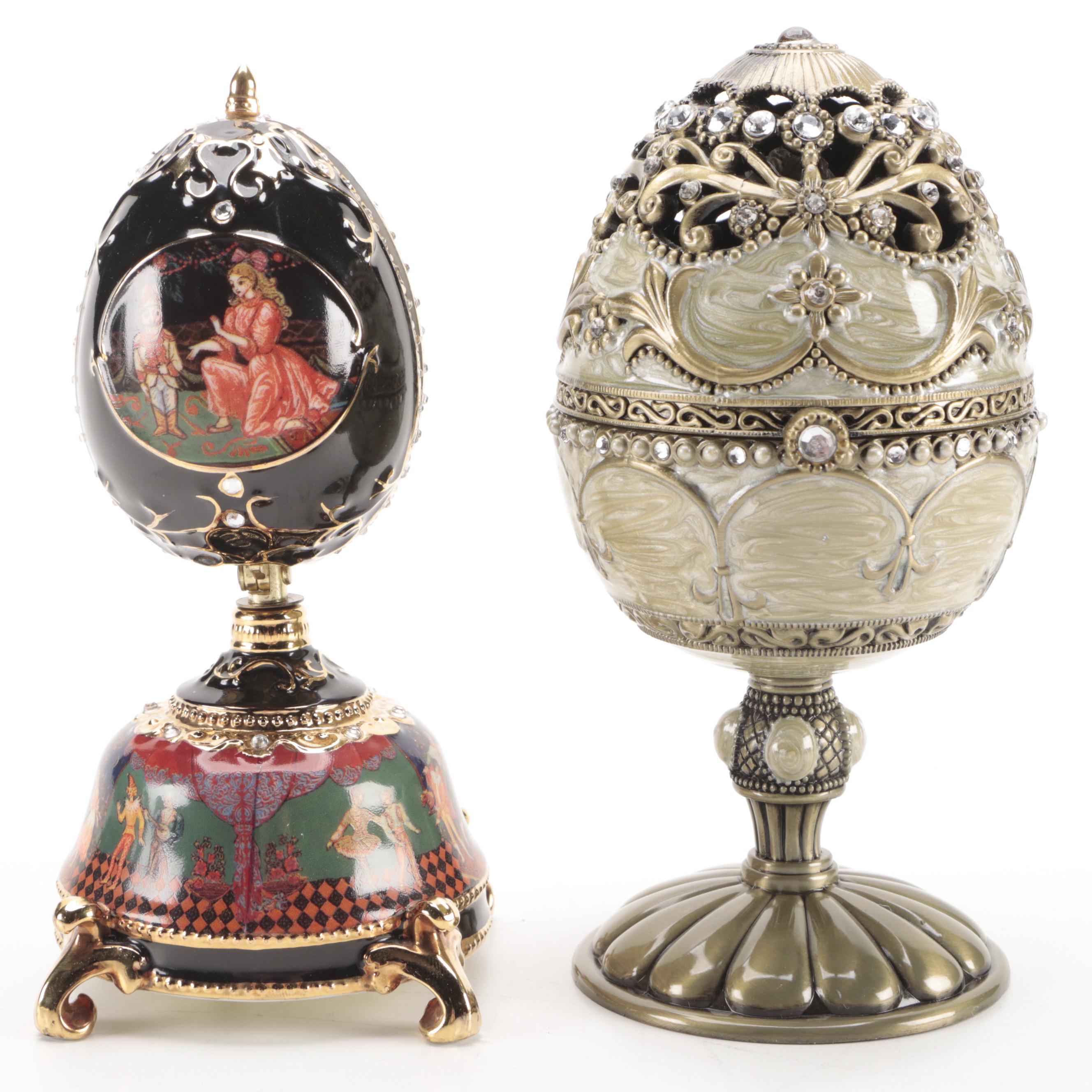 Ardleigh Elliott Nutcracker Music Box and Other Egg Music Box