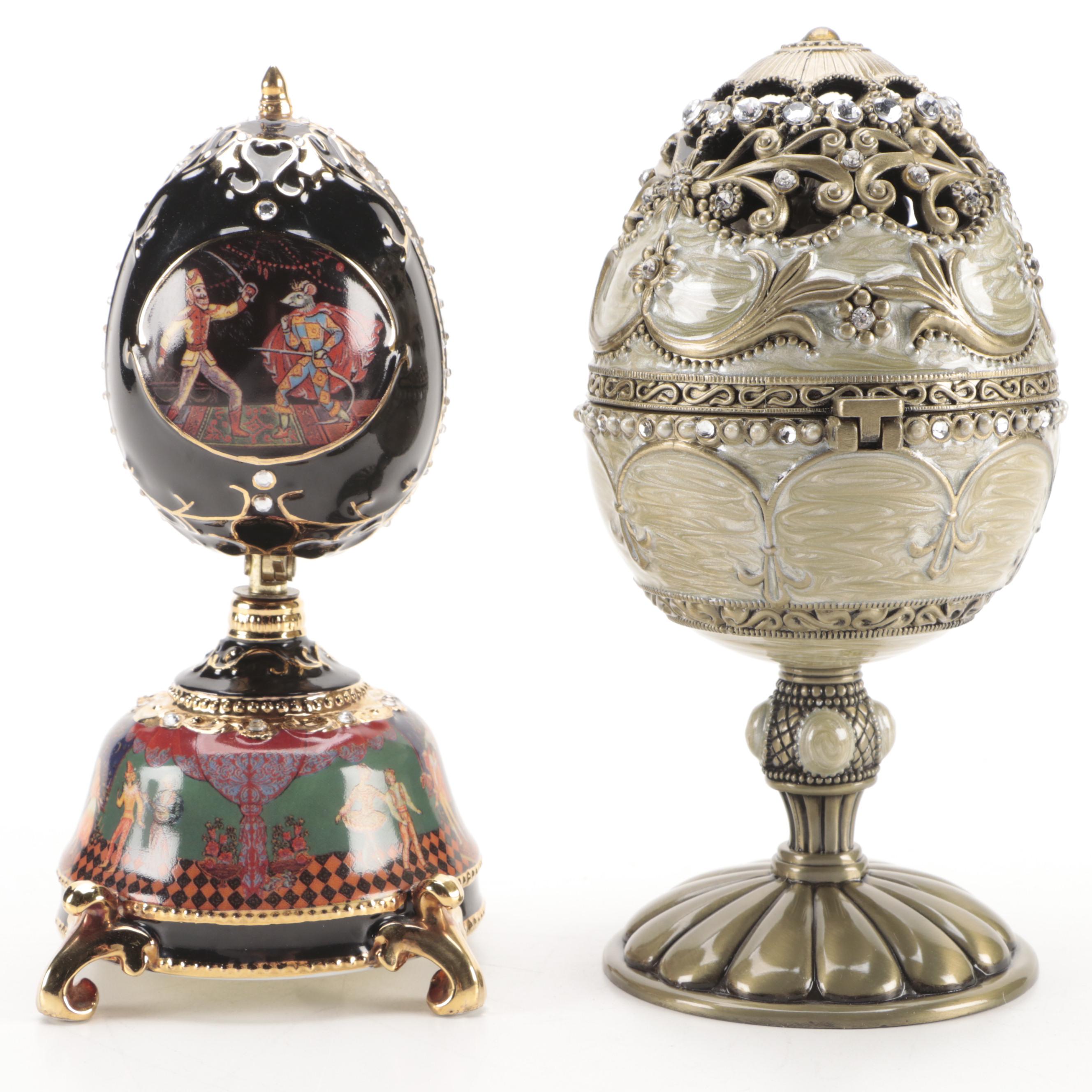 Ardleigh Elliott Nutcracker Music Box and Other Egg Music Box