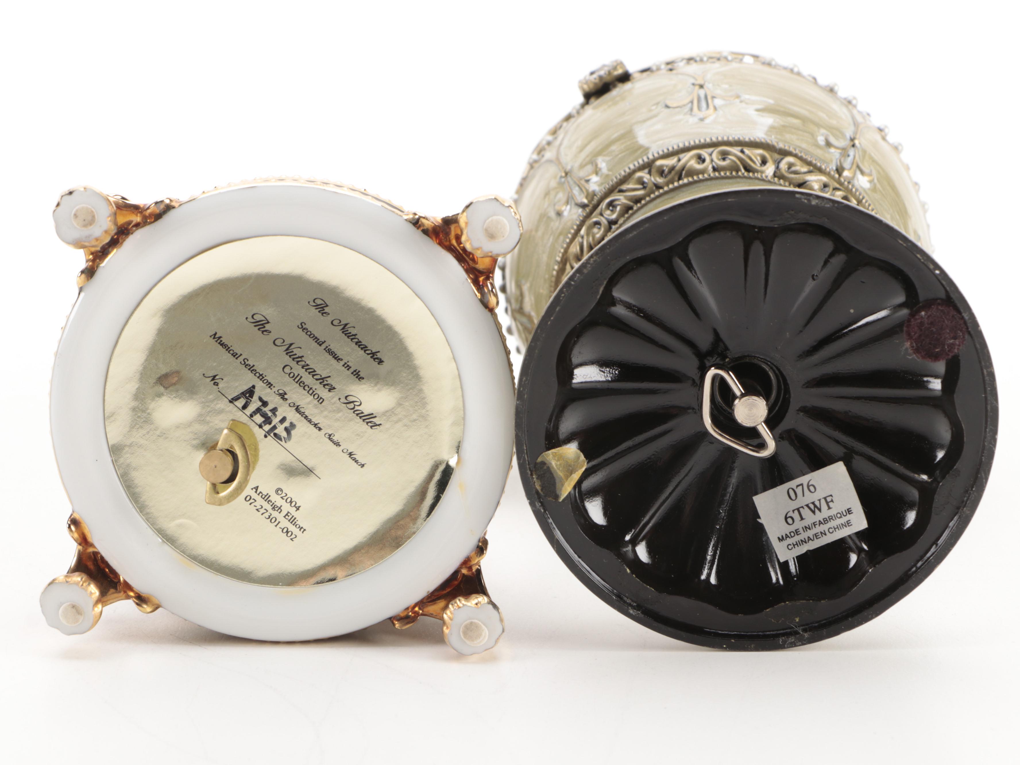 Ardleigh Elliott Nutcracker Music Box and Other Egg Music Box