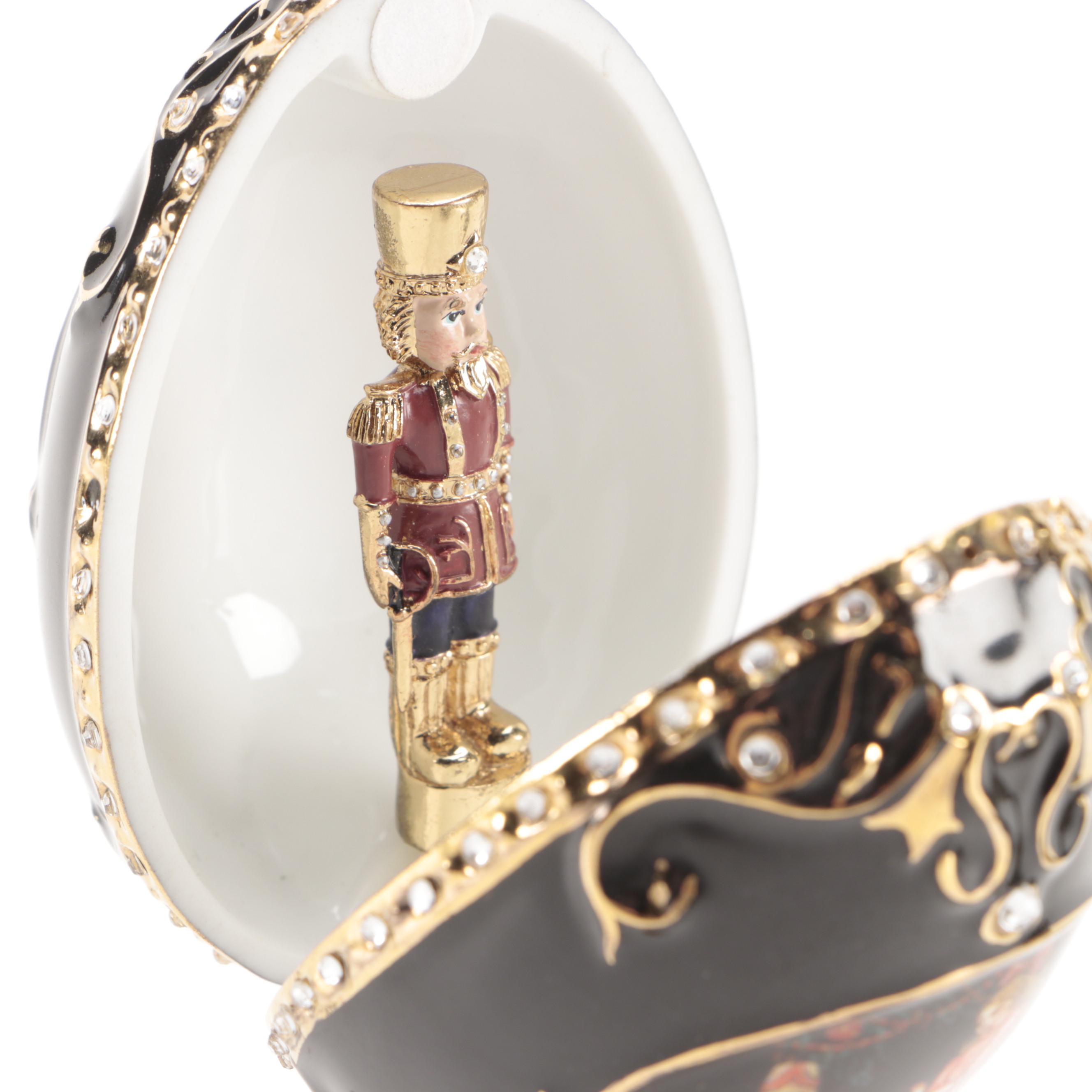 Ardleigh Elliott Nutcracker Music Box and Other Egg Music Box