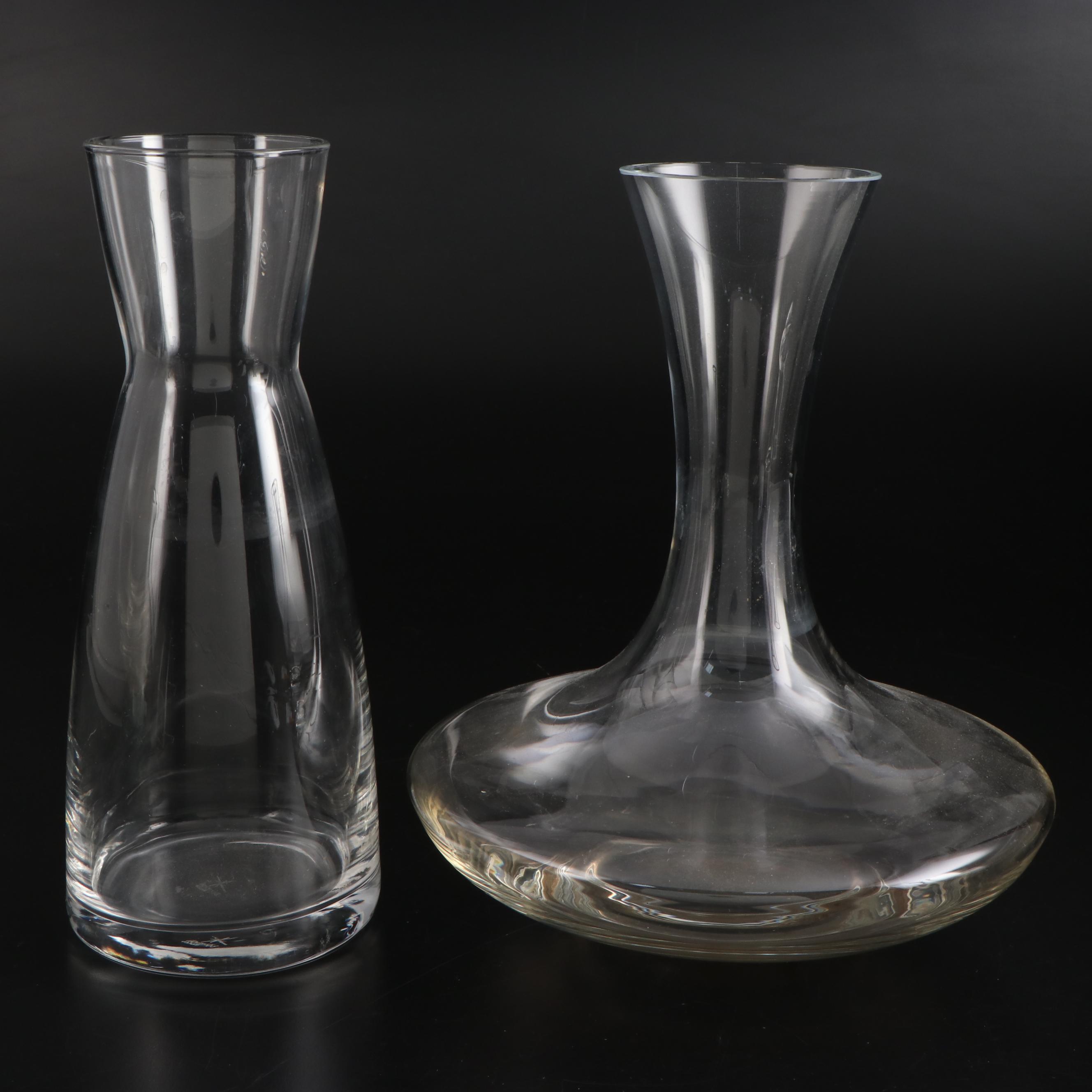 Bormioli Rocco and Other Glass Water Carafes