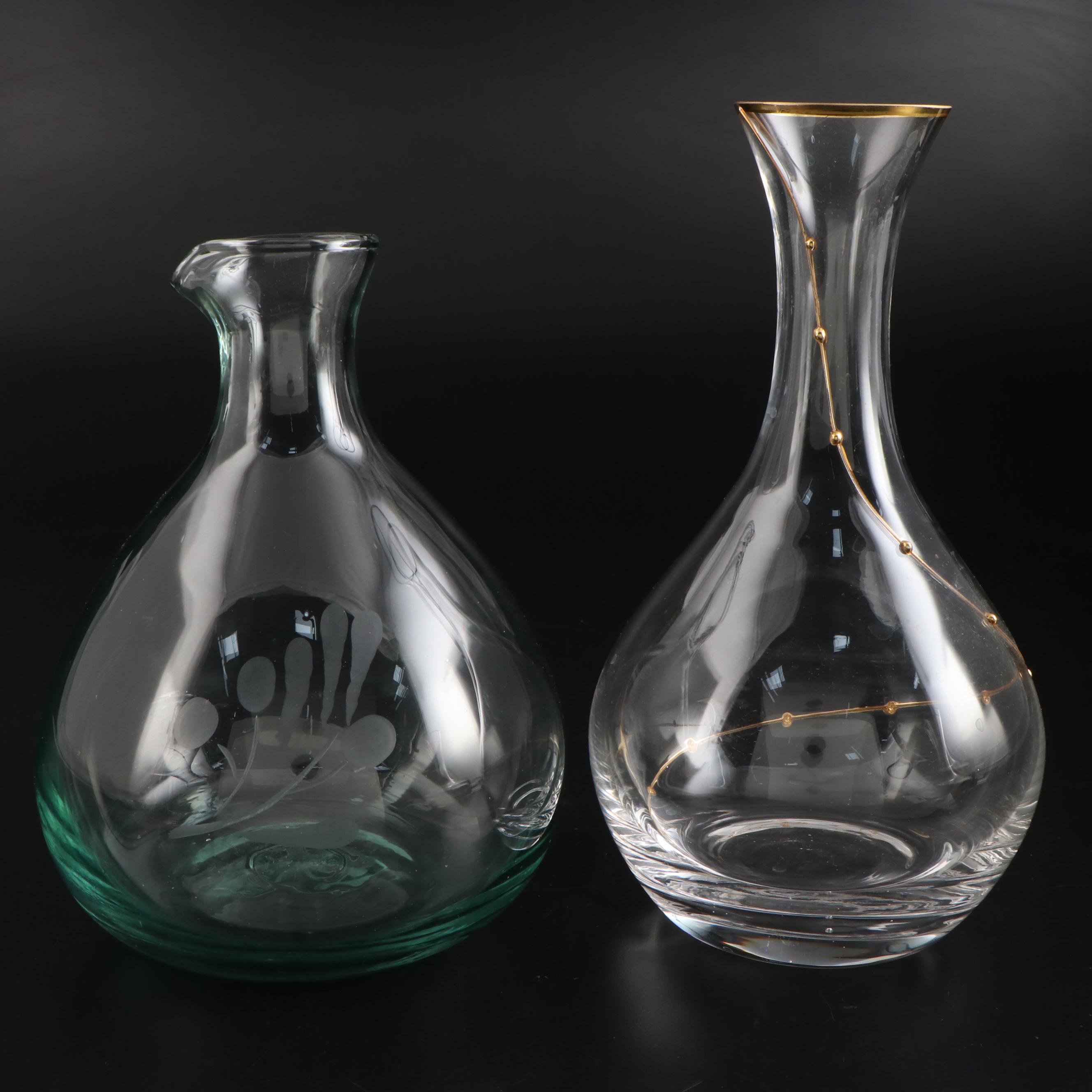 Bormioli Rocco and Other Glass Water Carafes