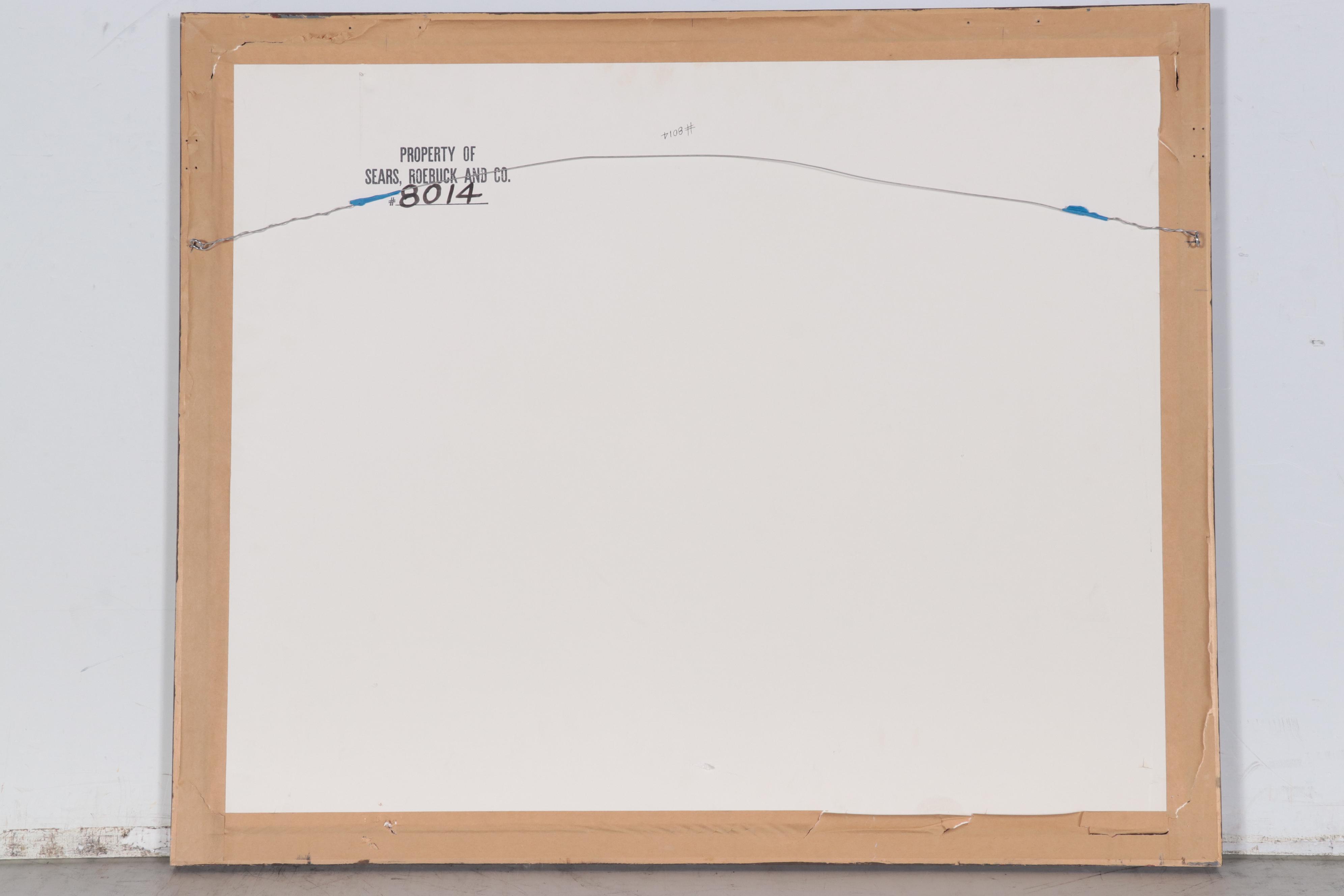 Jerry Inman Landscape Pastel Drawing of Forest, 1987