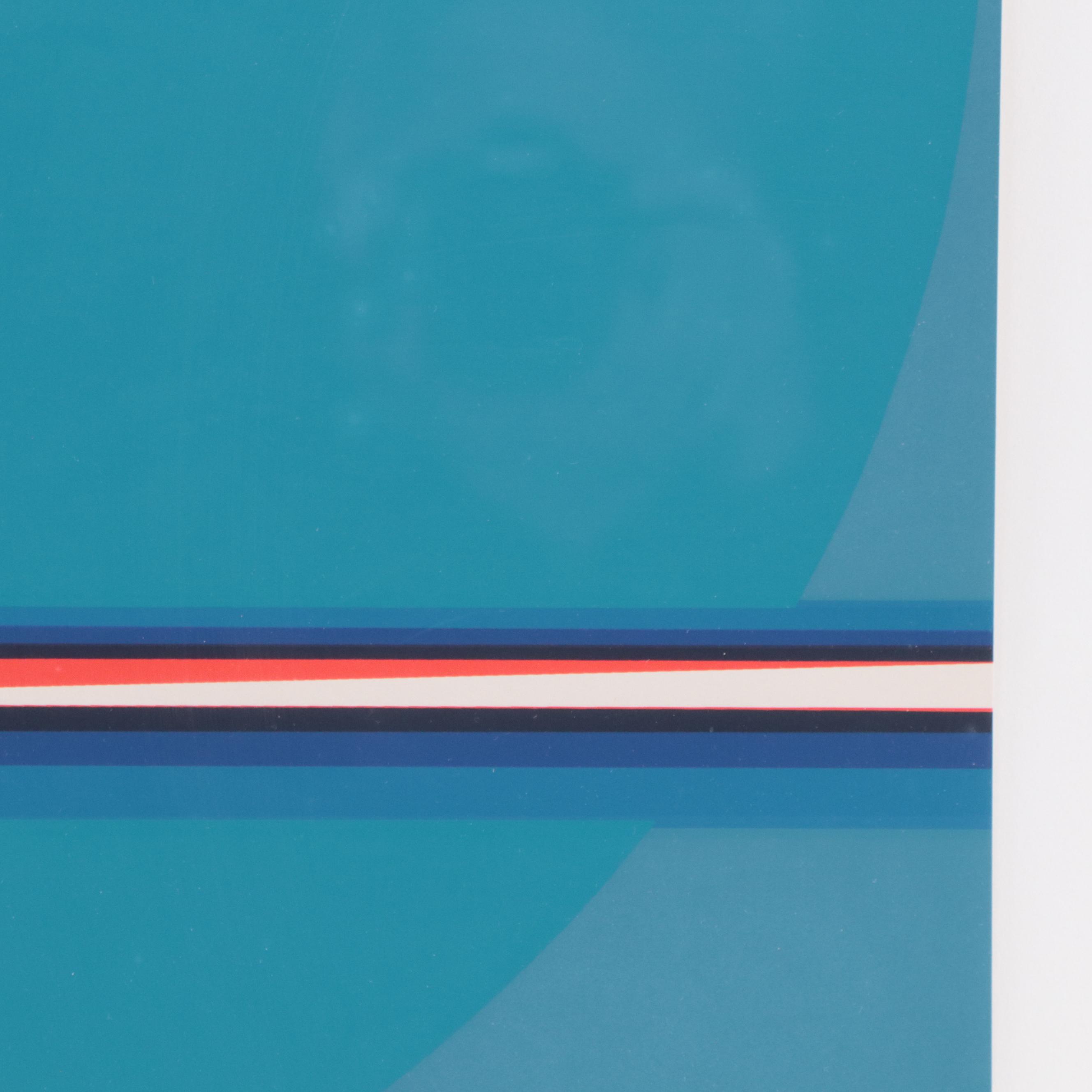 Lothar Quinte Abstract Minimalist Serigraph