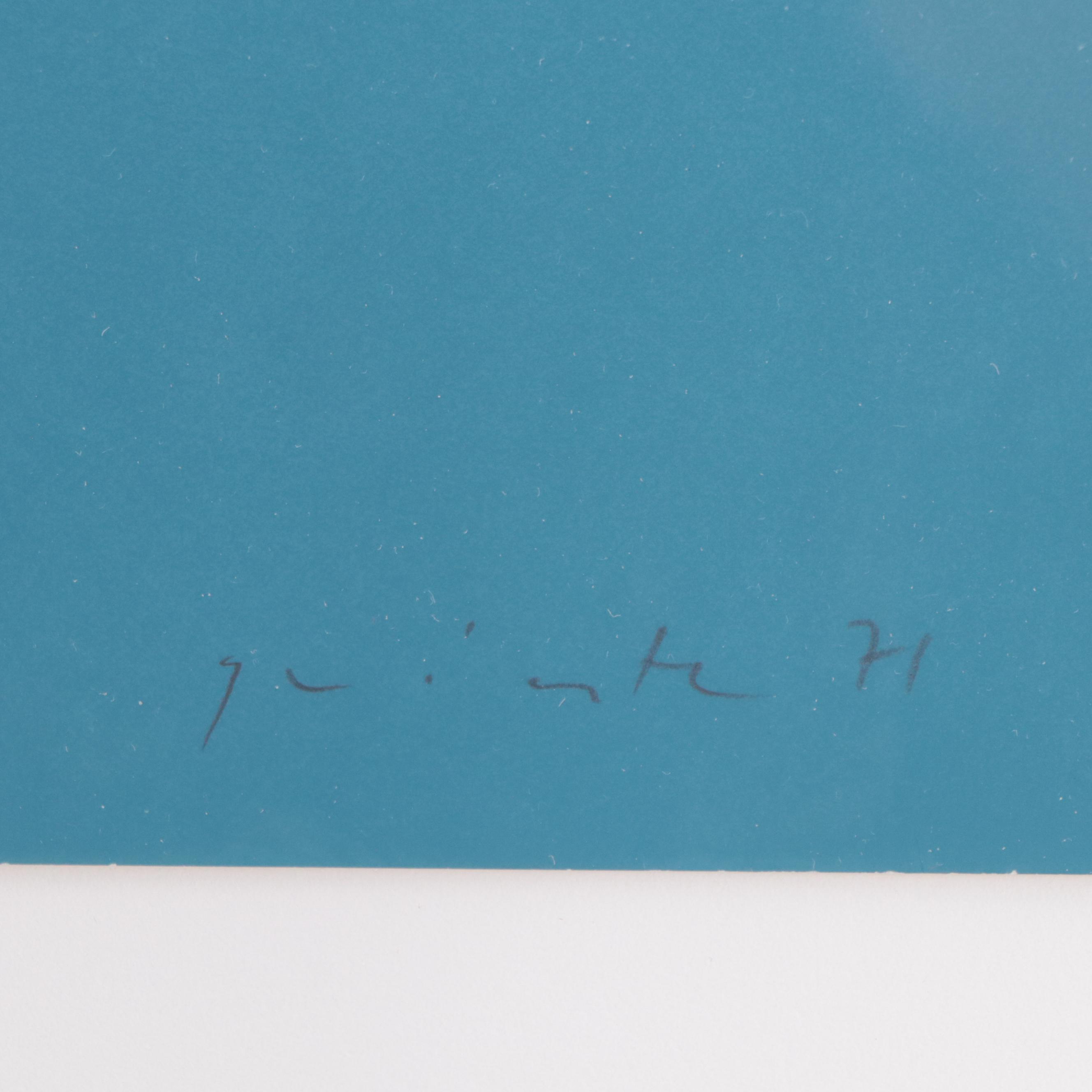 Lothar Quinte Abstract Minimalist Serigraph