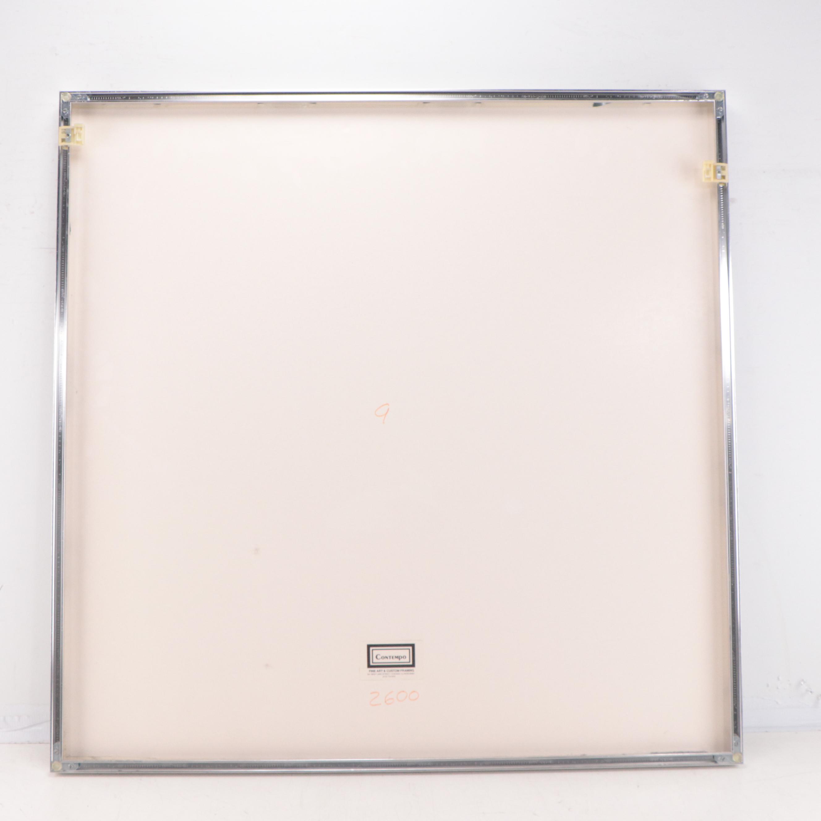 Lothar Quinte Abstract Minimalist Serigraph