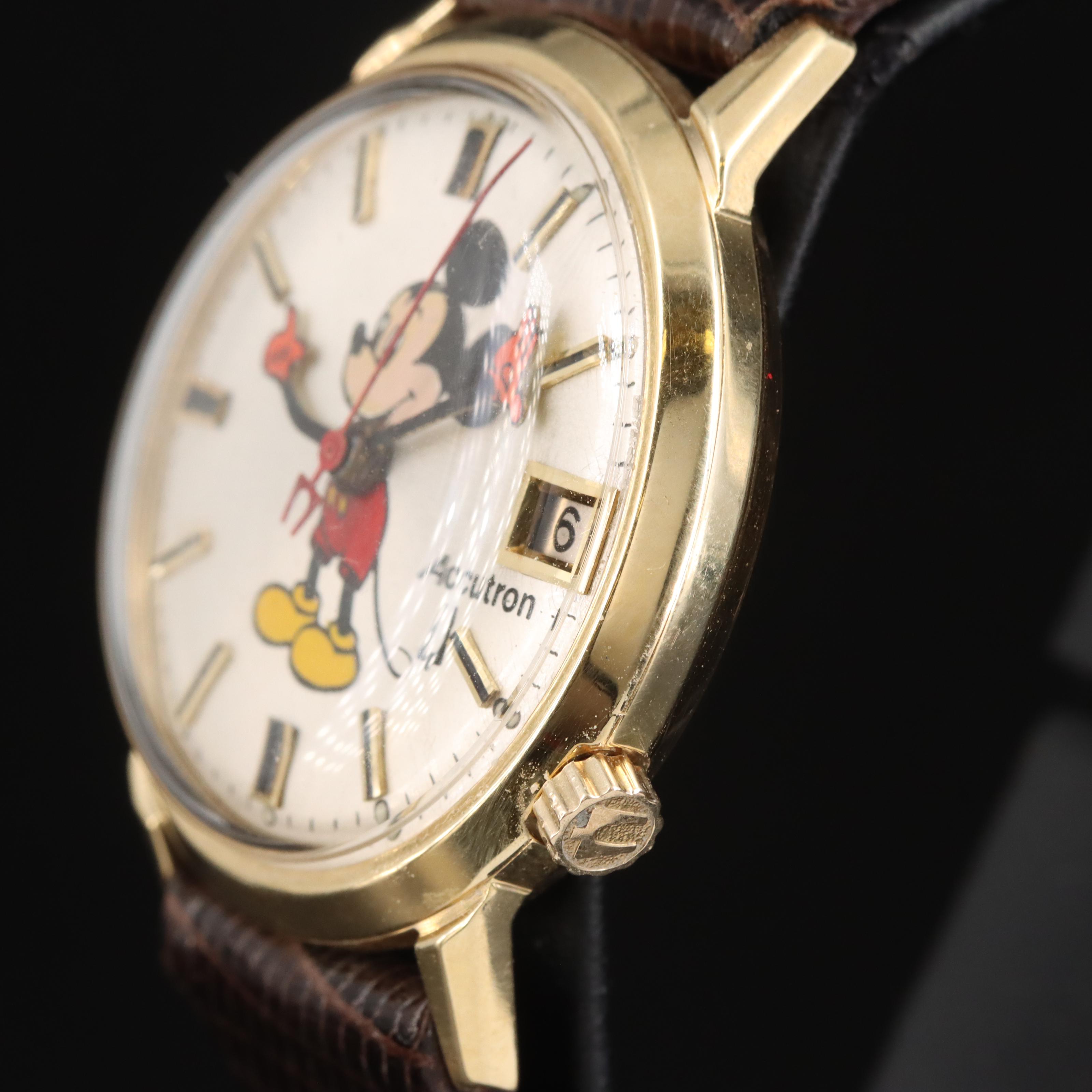 14K Mickey Mouse Bulova Accutron Watch