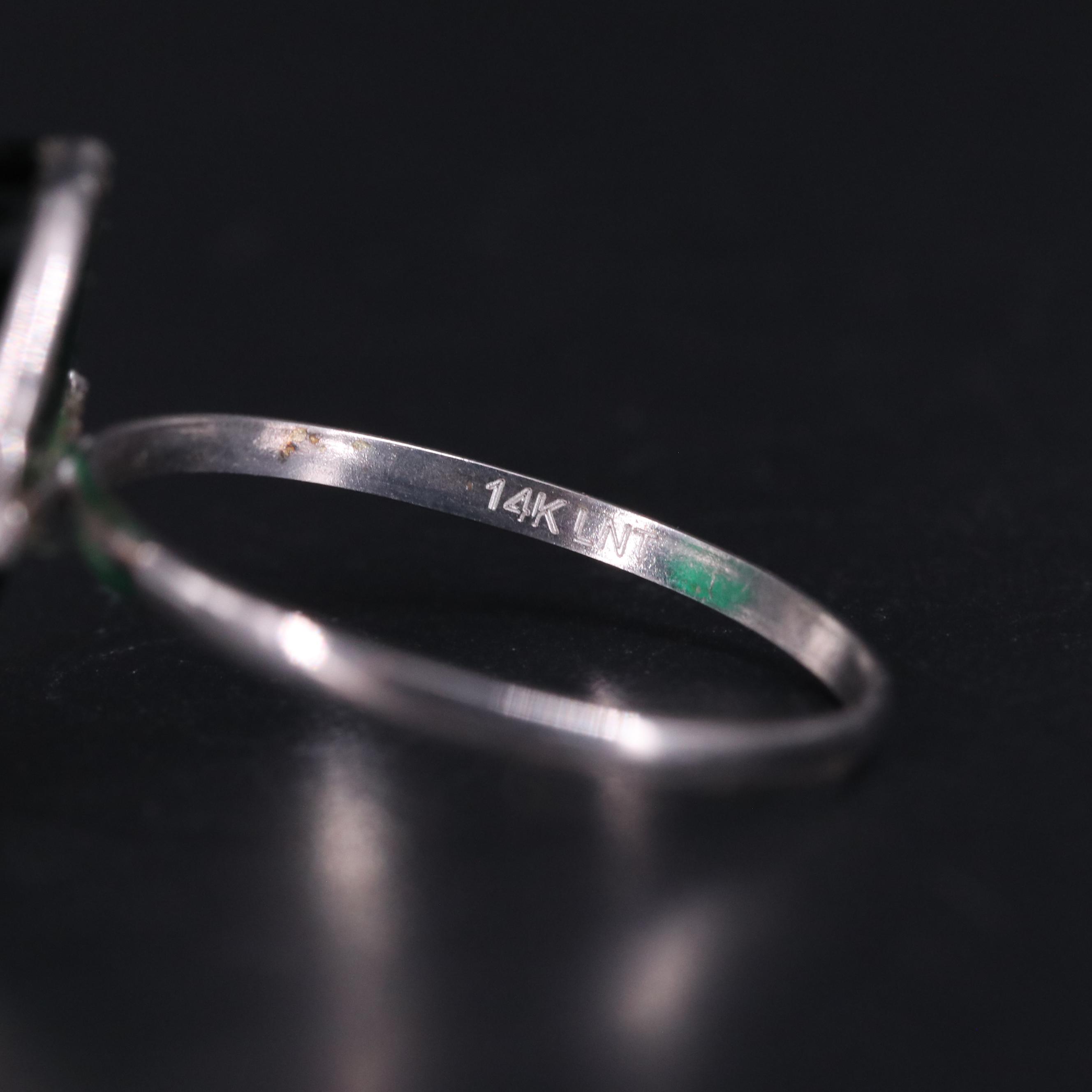 14K Emerald Ring
