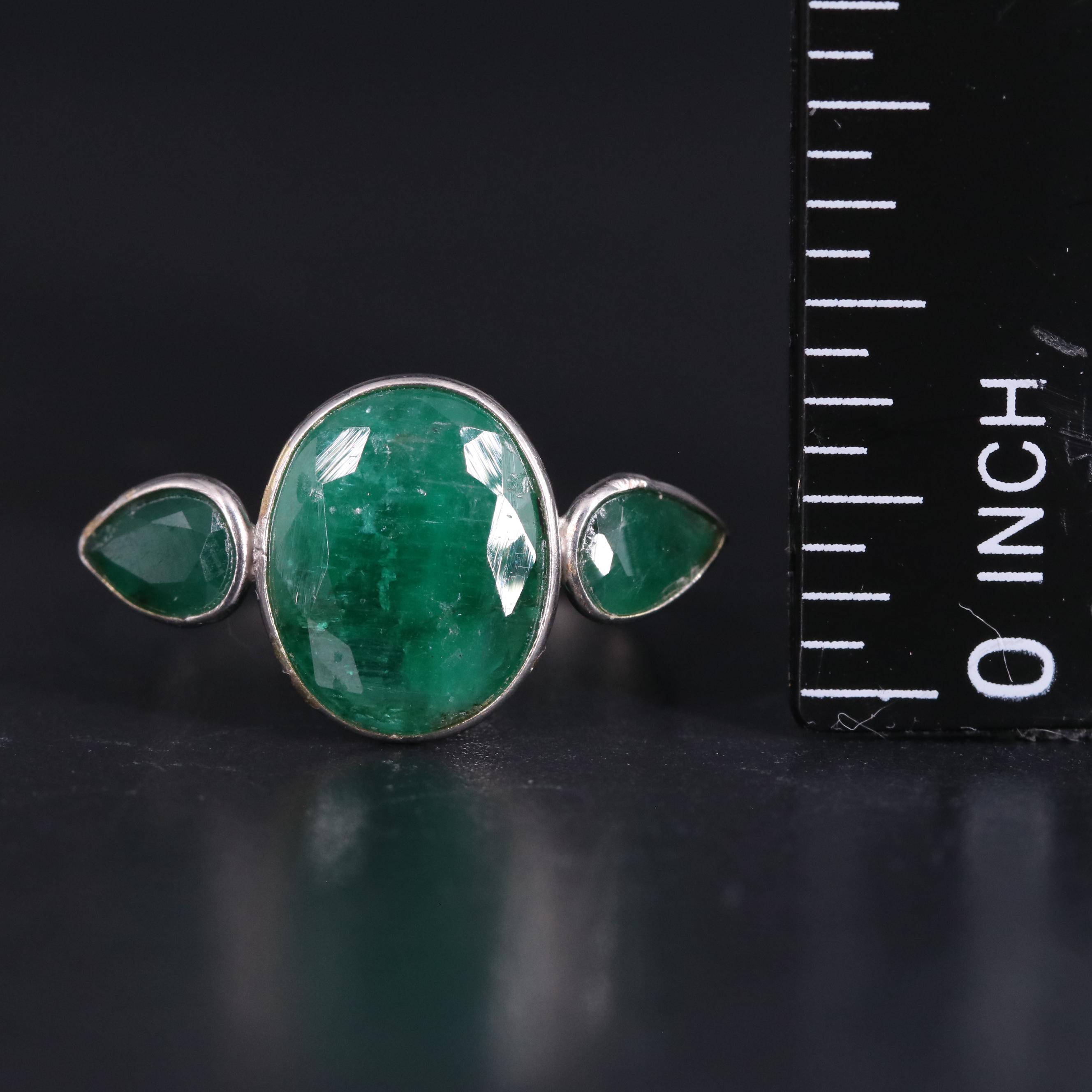 14K Emerald Ring