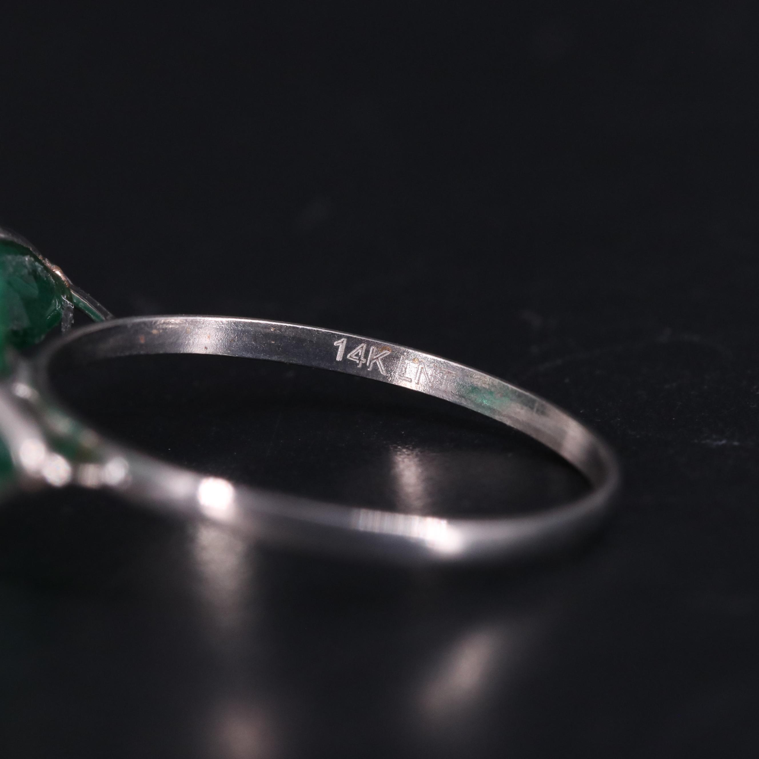 14K Emerald Ring