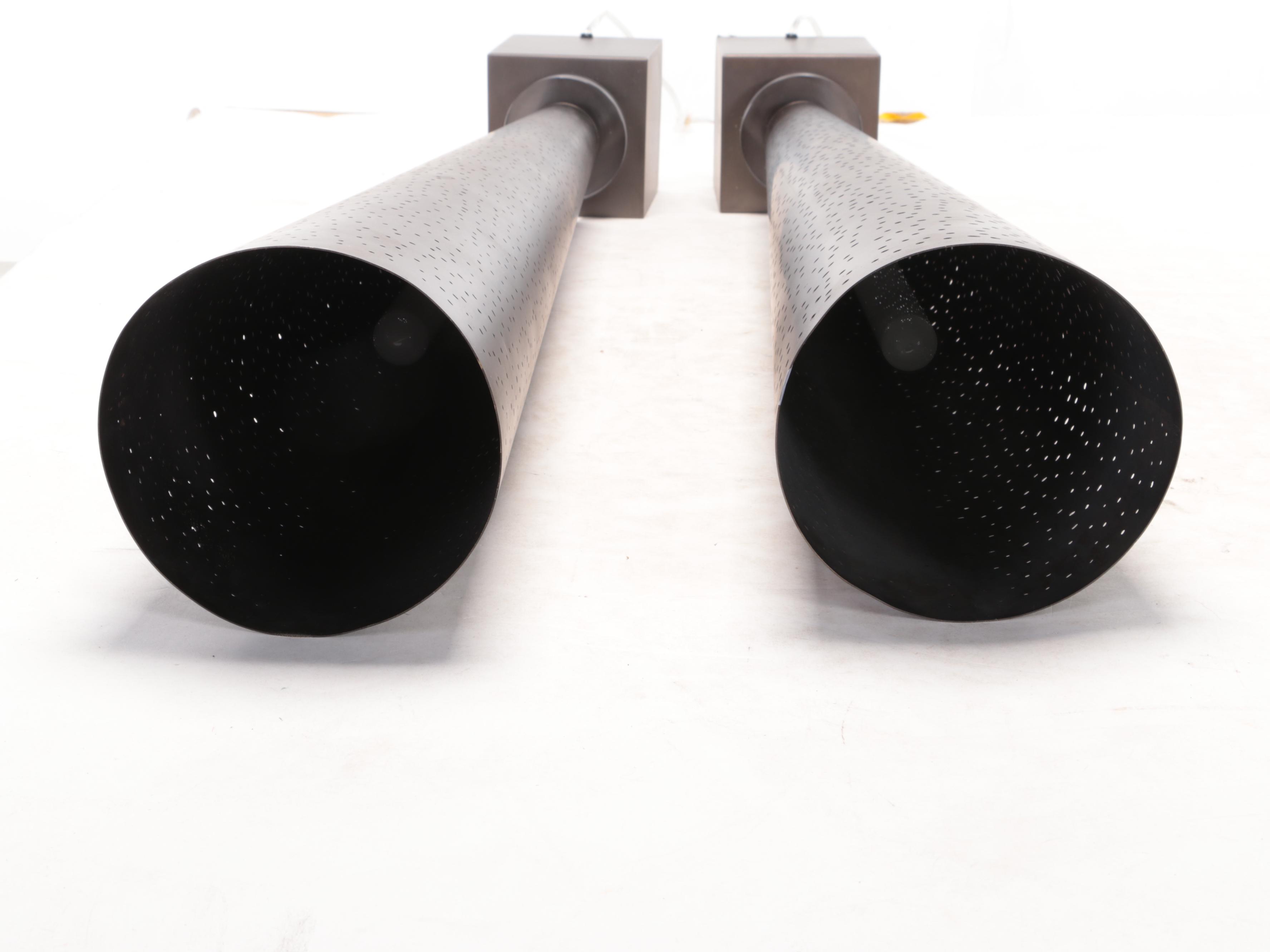 Pair of Uttermost "Celeste" Torchiere Floor Lamps