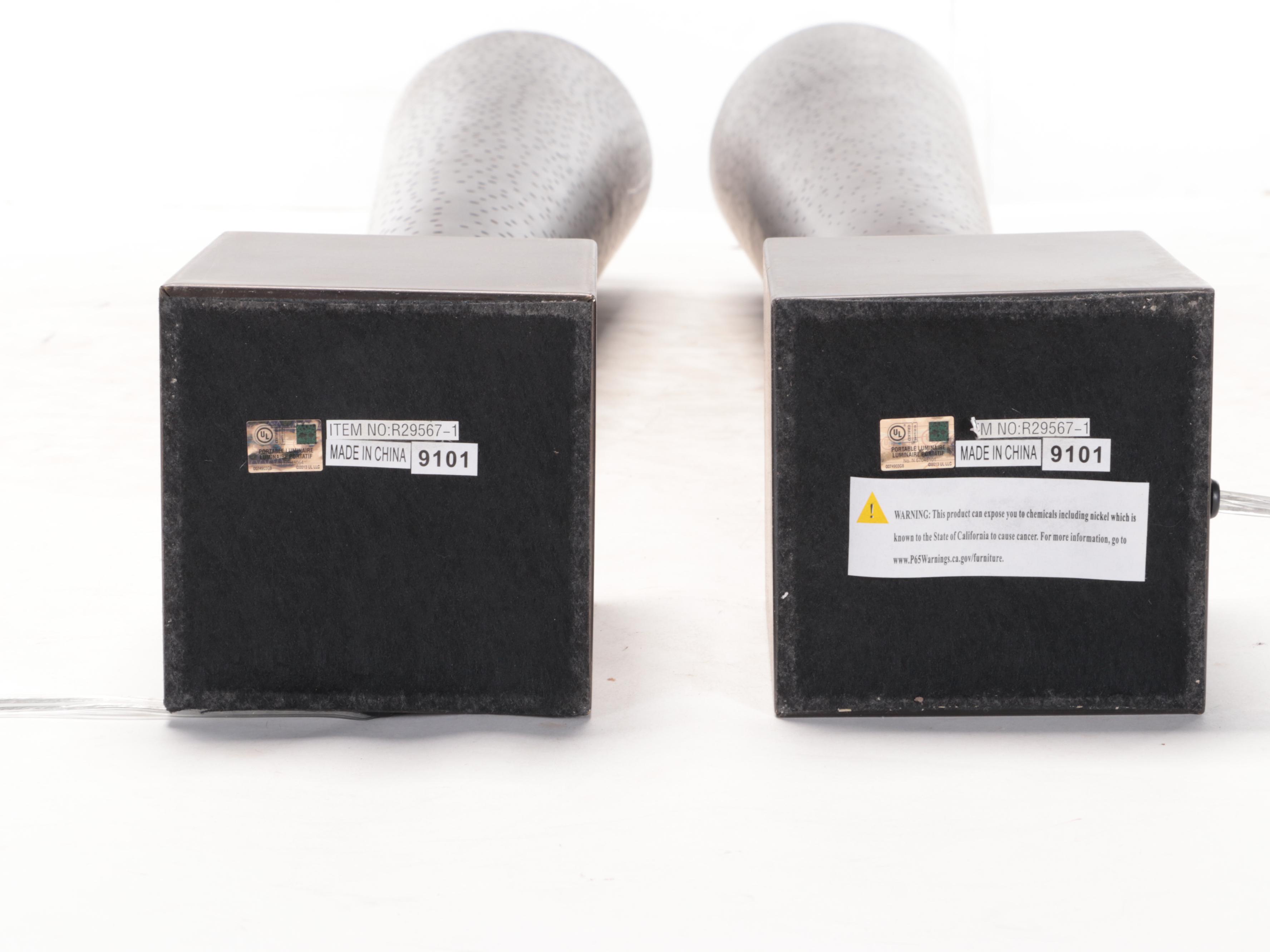 Pair of Uttermost "Celeste" Torchiere Floor Lamps