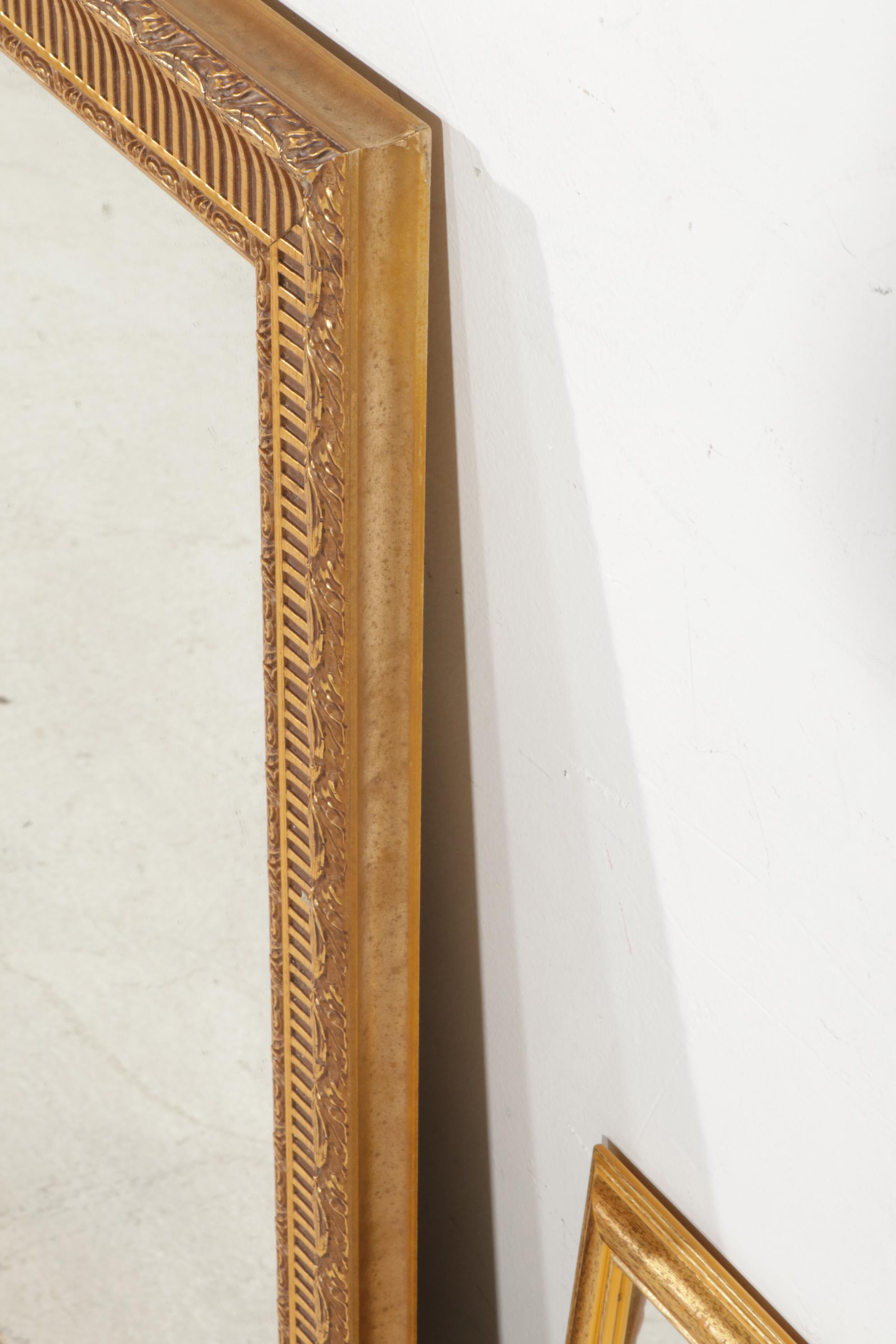 Three Mirrors in Gold Toned Frames