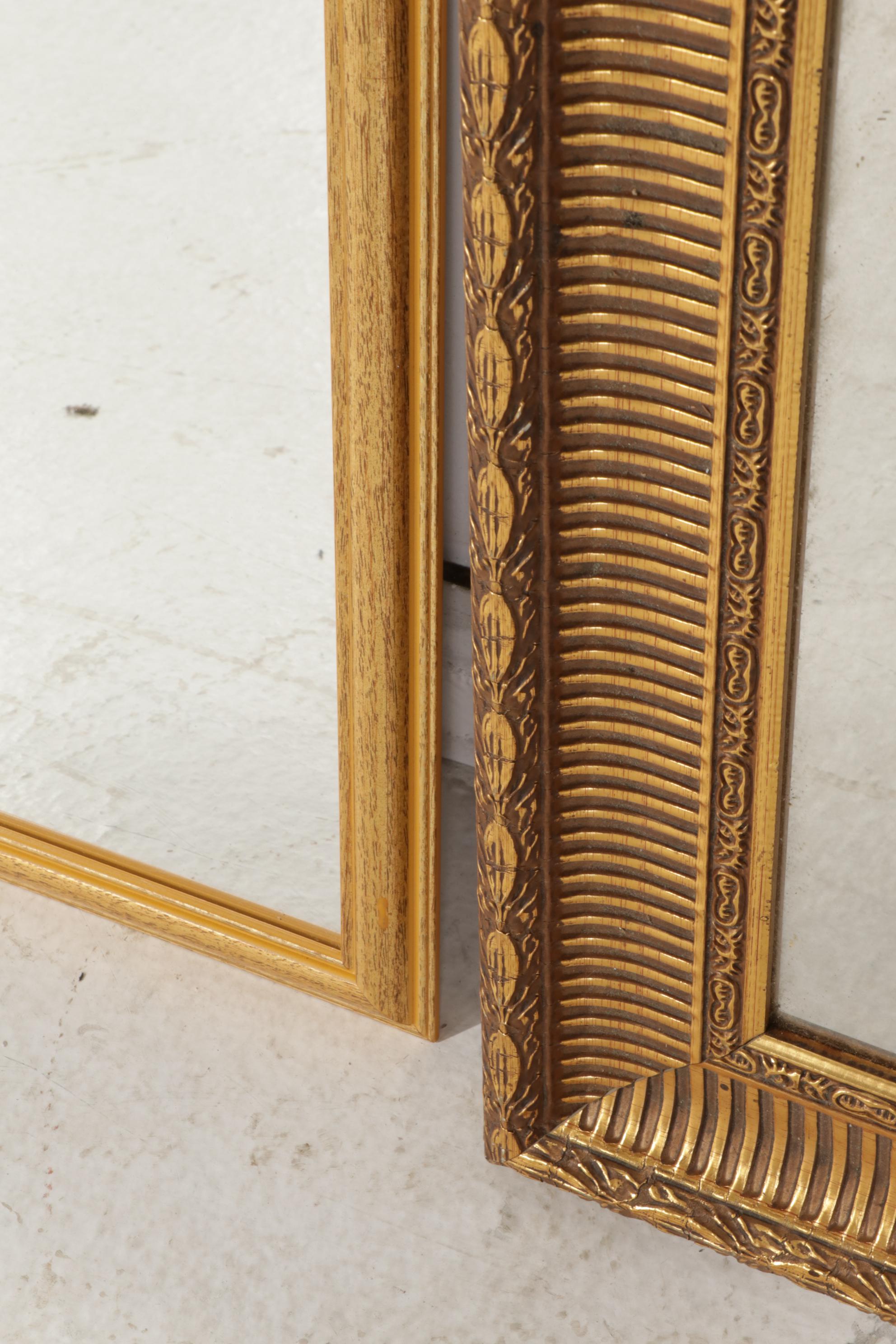 Three Mirrors in Gold Toned Frames