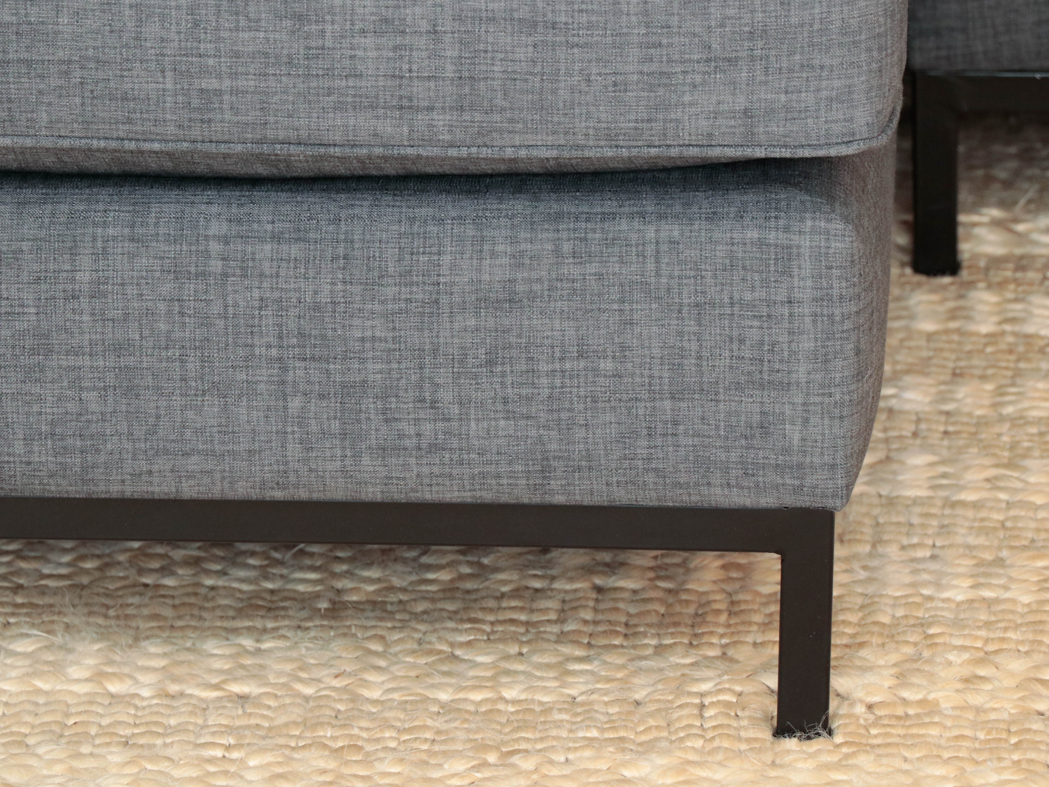 Two-Piece Modular Sofa with Accent Pillows