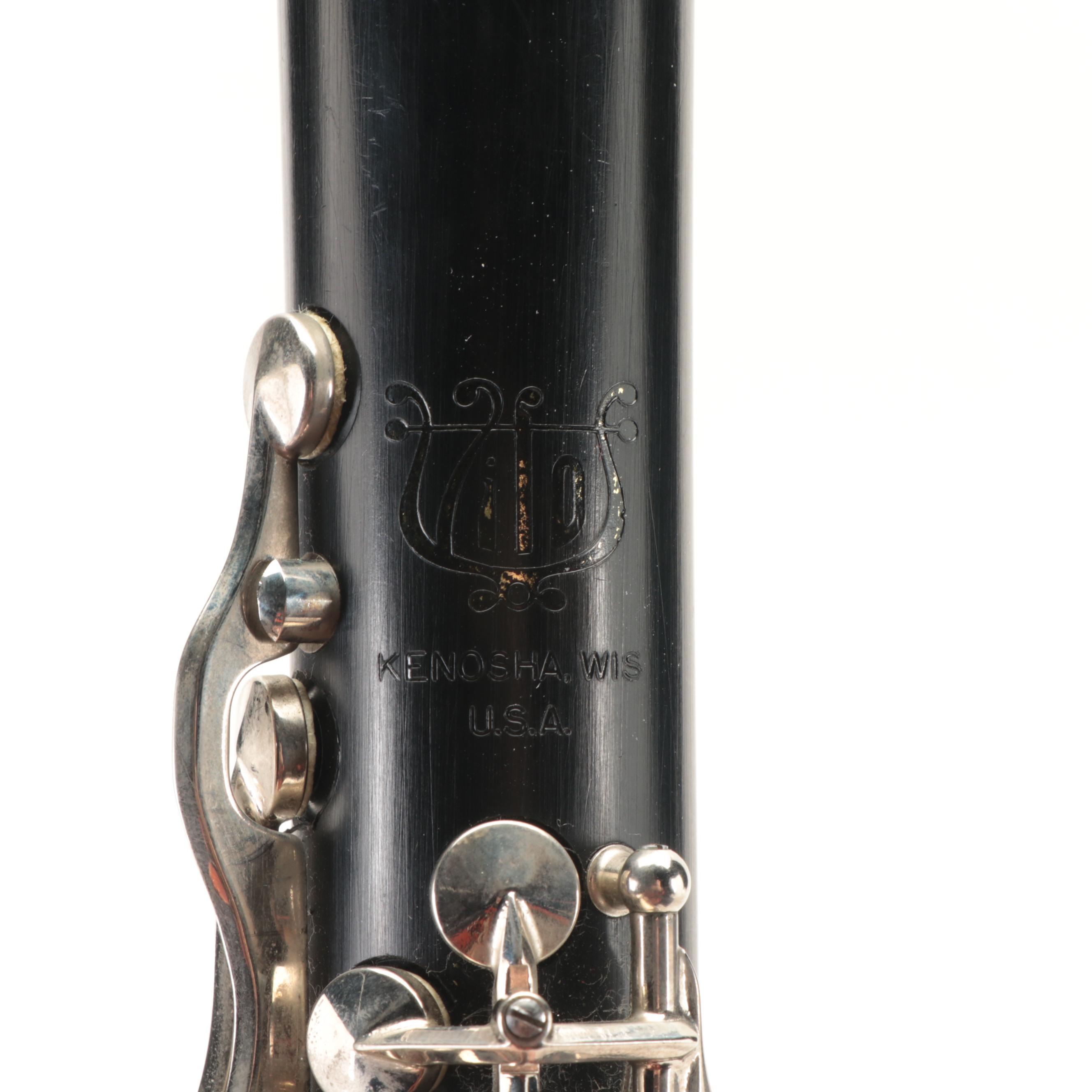 Vito B Flat Clarinet in LeBlanc Leather Case, Late 20th Century