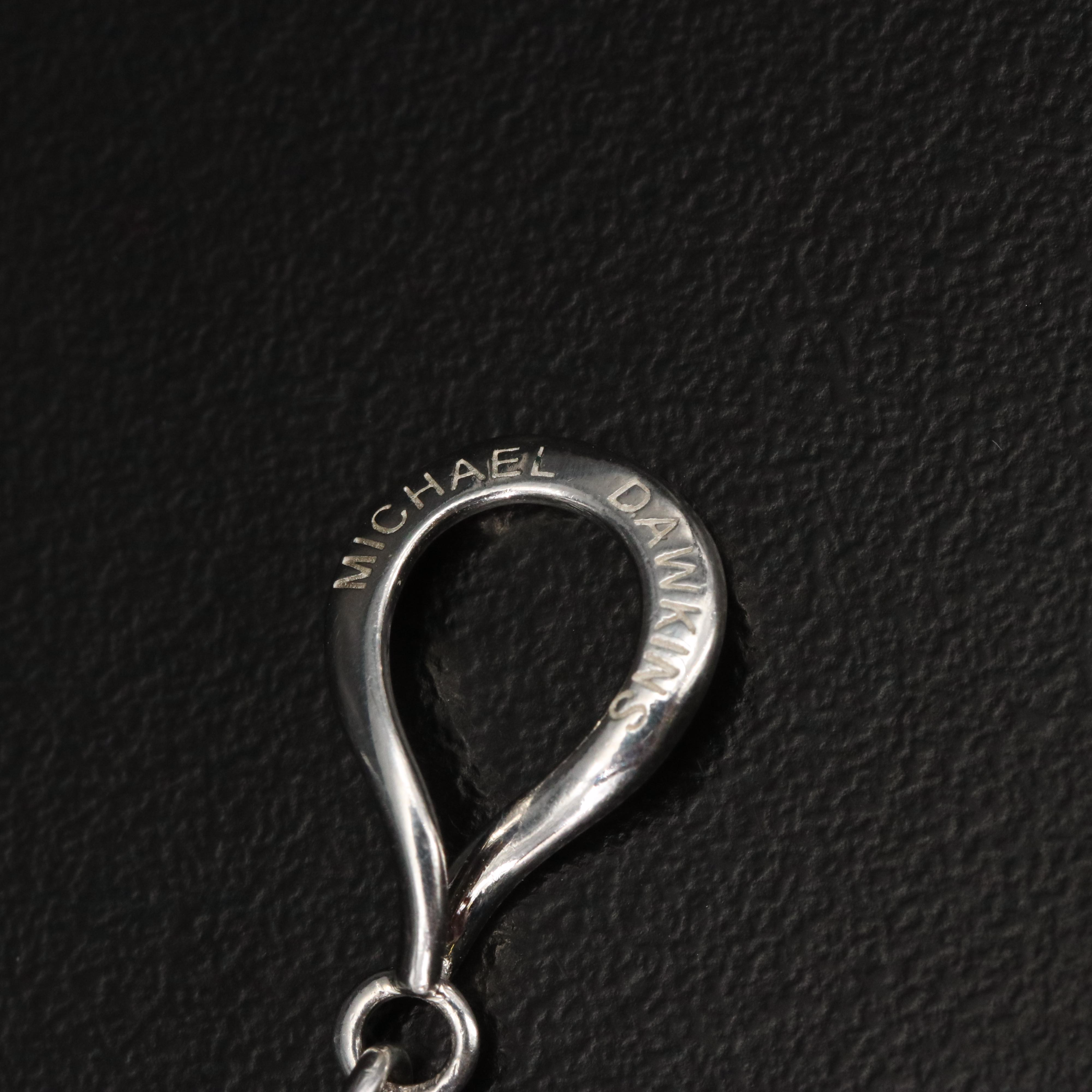 Michael Dawkins Sterling Citrine and Pearl Fringe Necklace