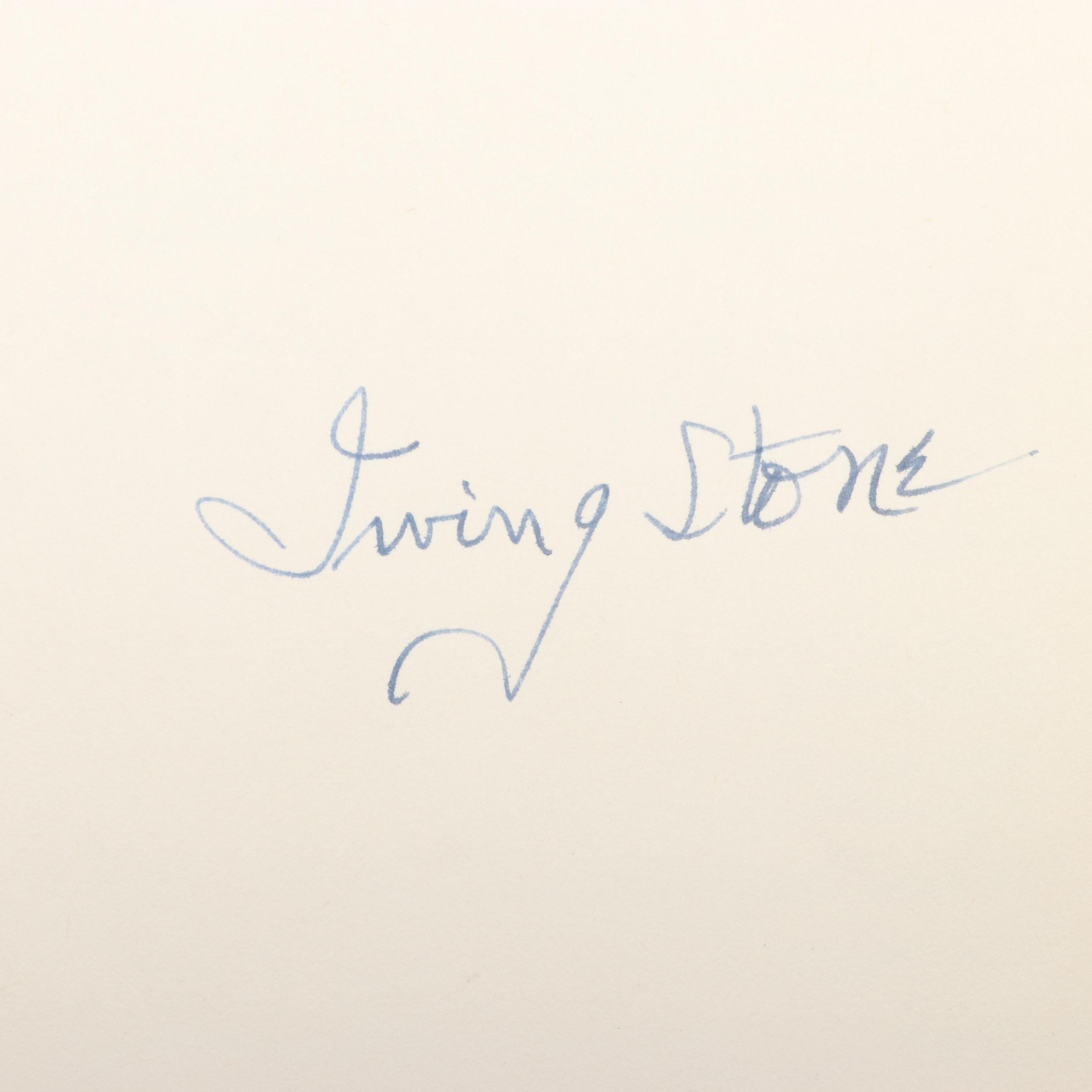 Signed "The Agony and the Ecstasy" and More by Irving Stone