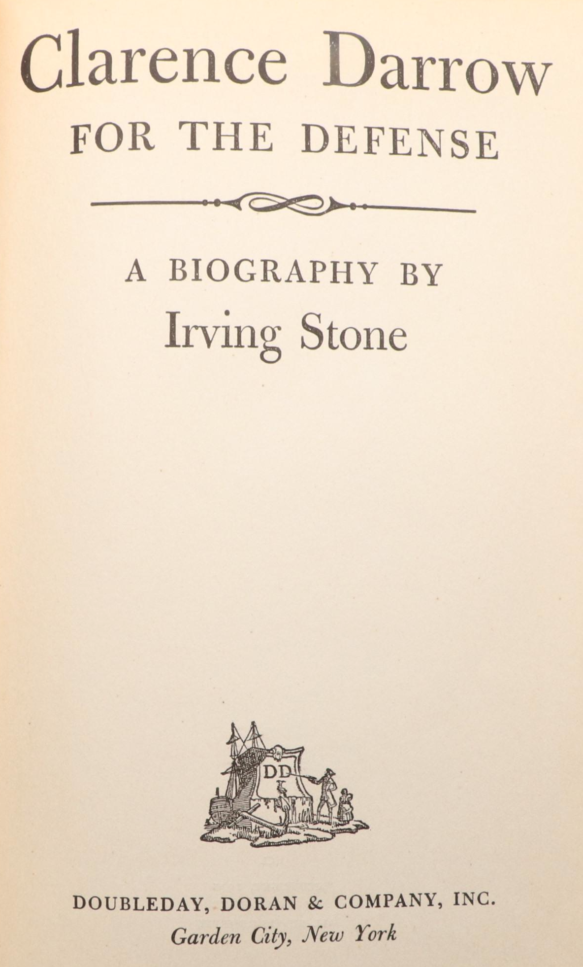 Signed "The Agony and the Ecstasy" and More by Irving Stone