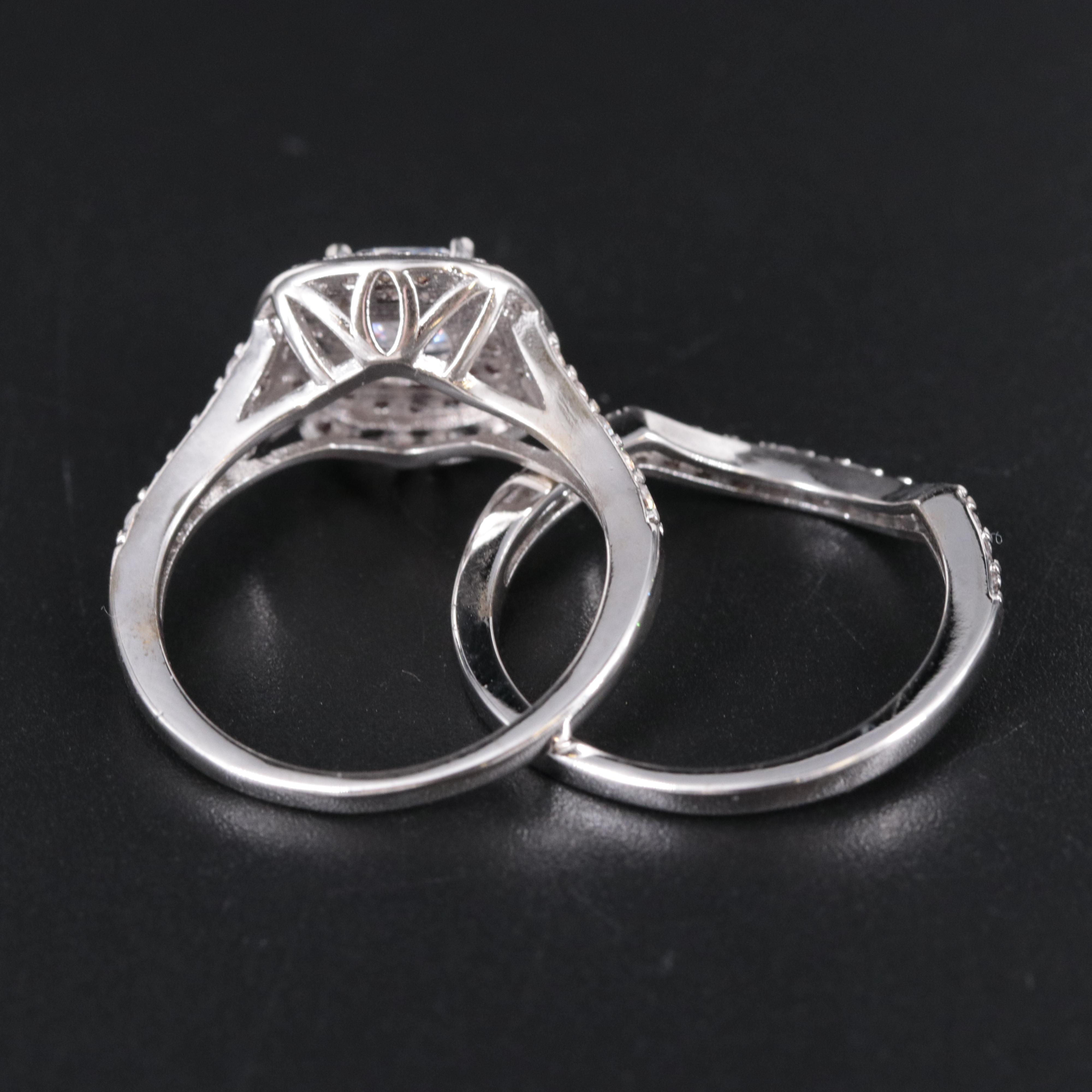 Cubic Zirconia Ring and Enhancer Band