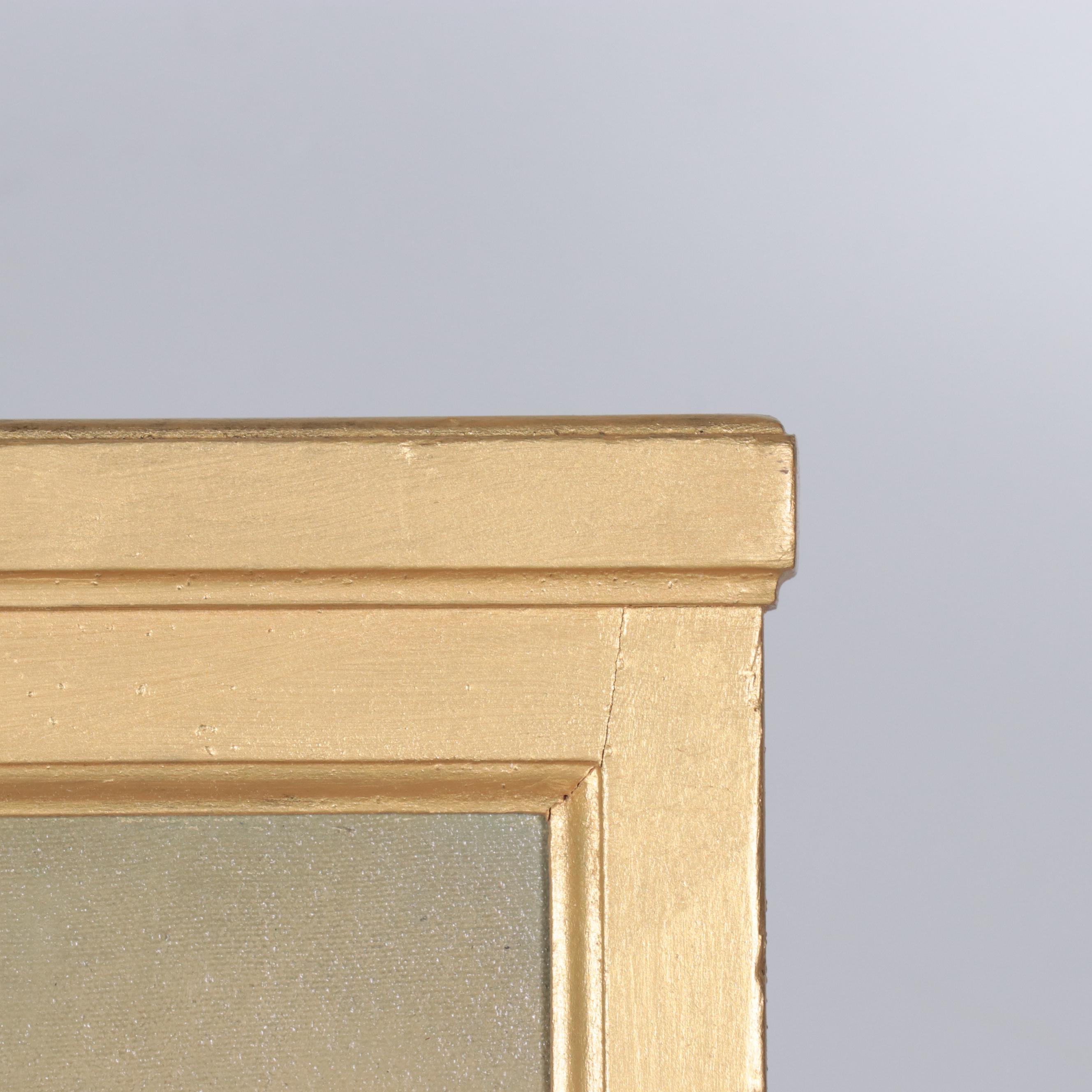 Triptych Large-Scale Forest Landscape Oil Painting, Early 20th Century