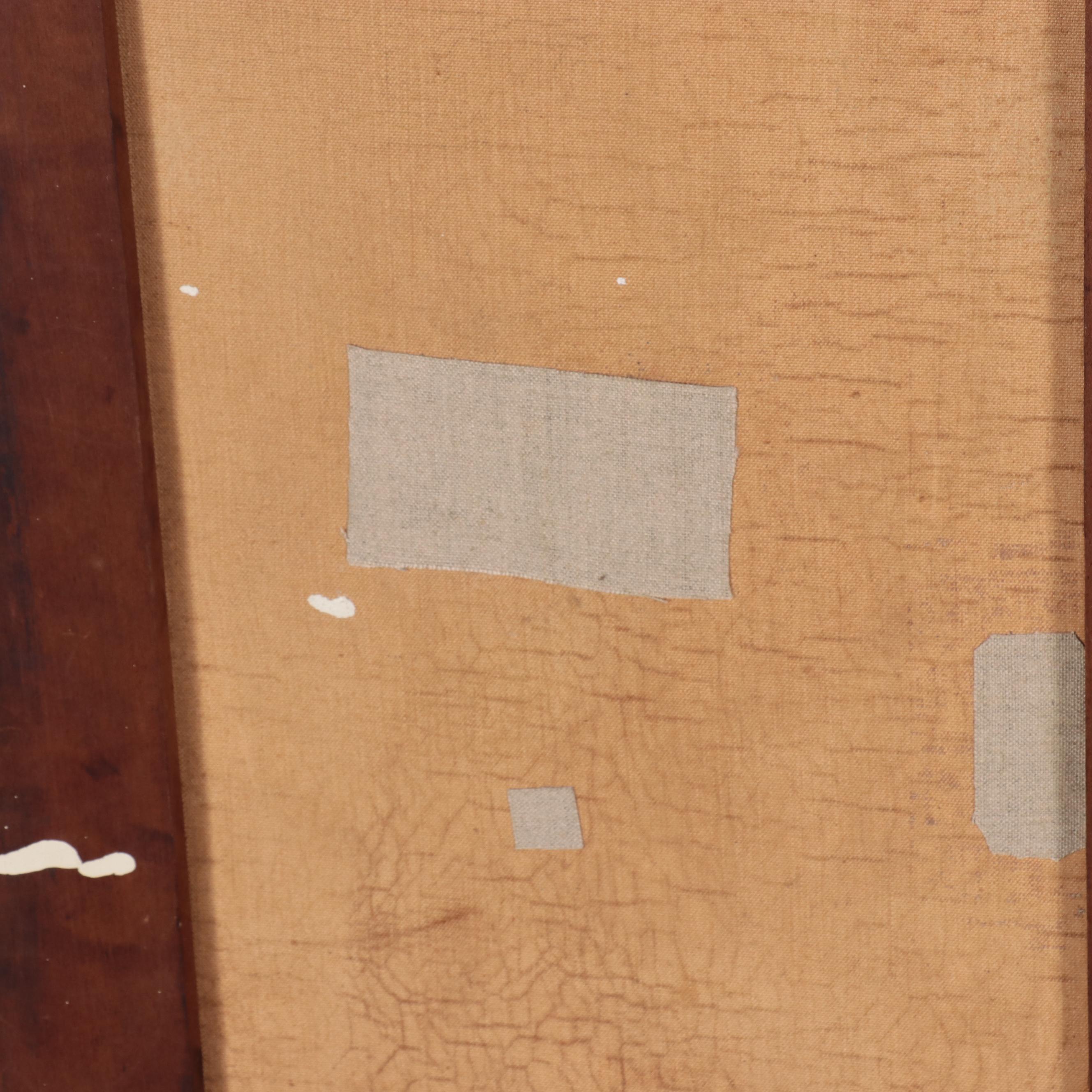 Triptych Large-Scale Forest Landscape Oil Painting, Early 20th Century