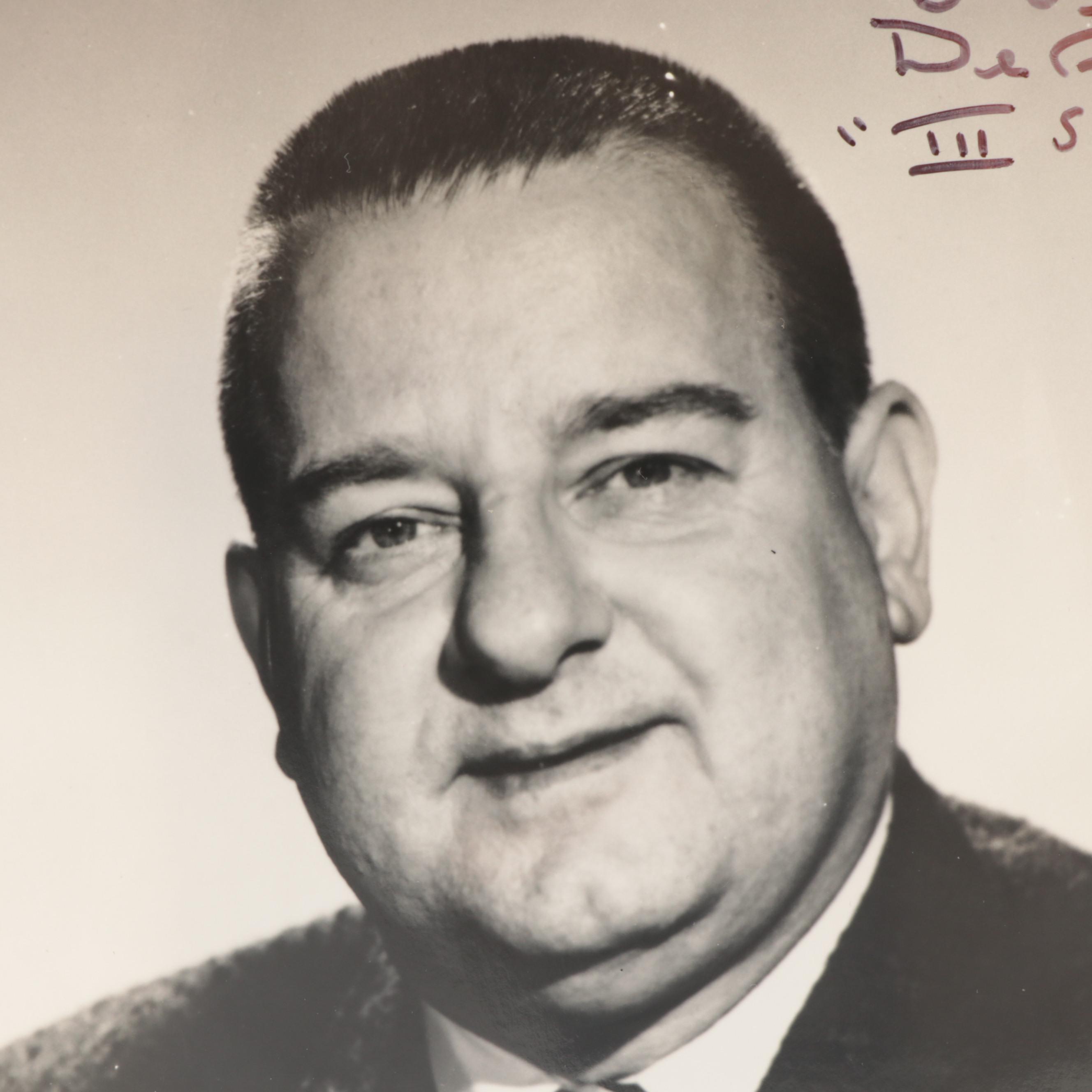 Joe DeRita "Curly Joe" of the Three Stooges Signed Giclée Print