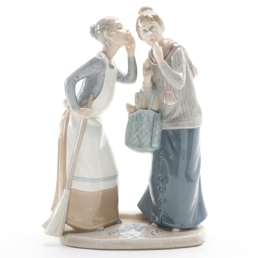 Lladró "The Gossips" Porcelain Figurine Designed by José Puche