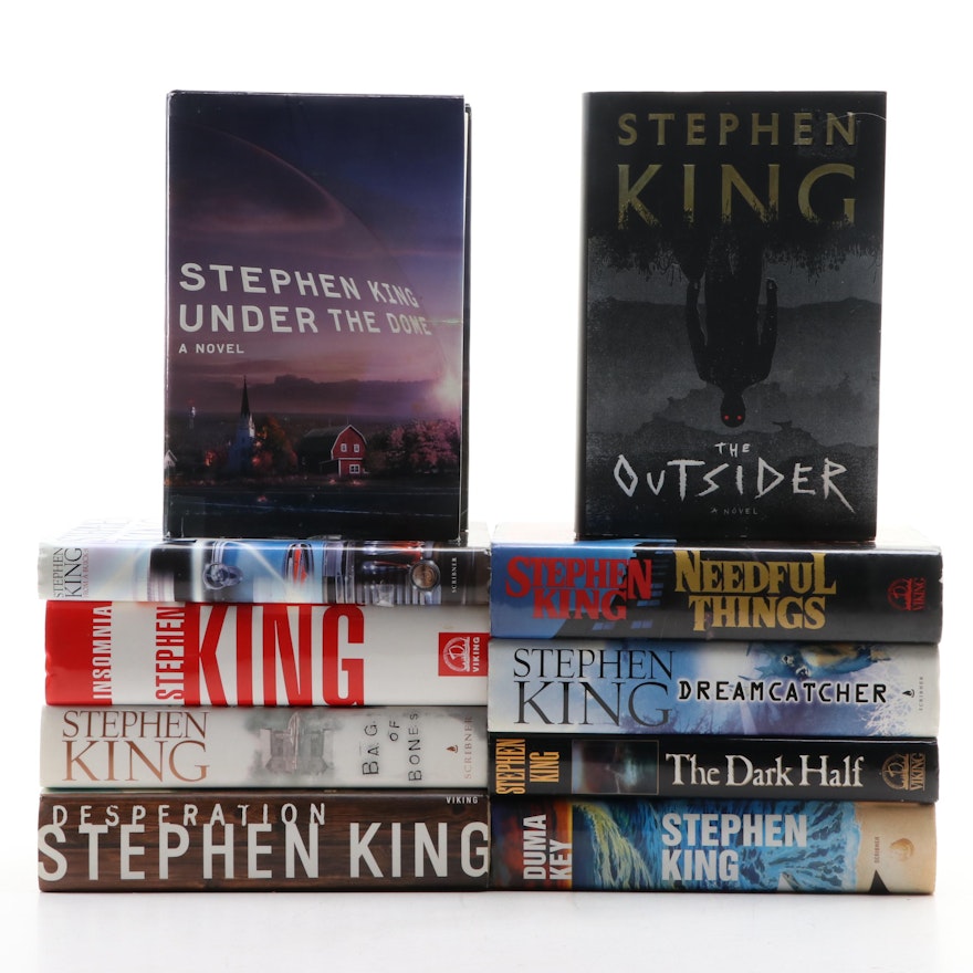 First Edition Stephen King Novels Including "Under the Dome" and "The Outsider"