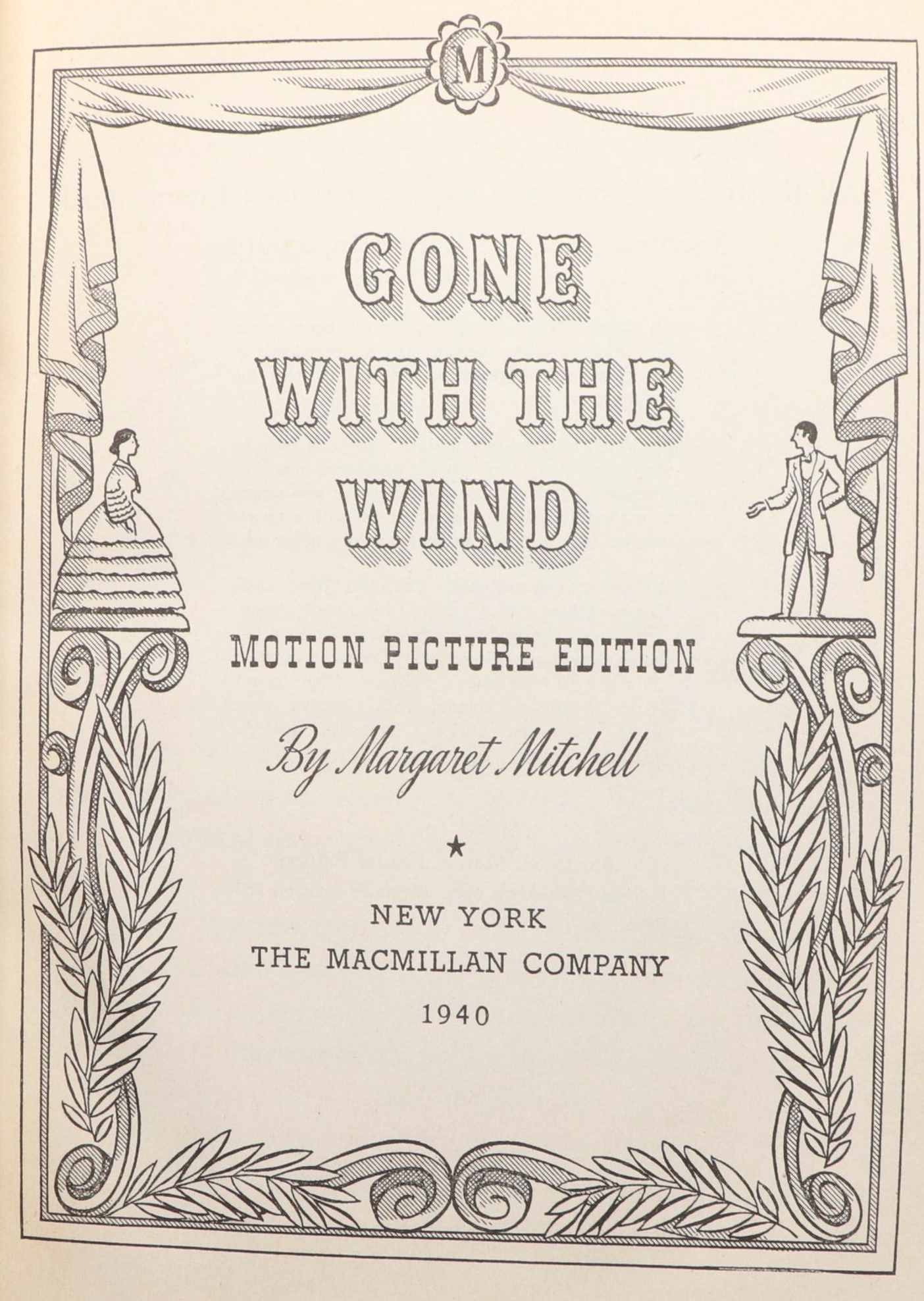 Illustrated Motion Picture Edition "Gone with the Wind" by Margaret Mitchell