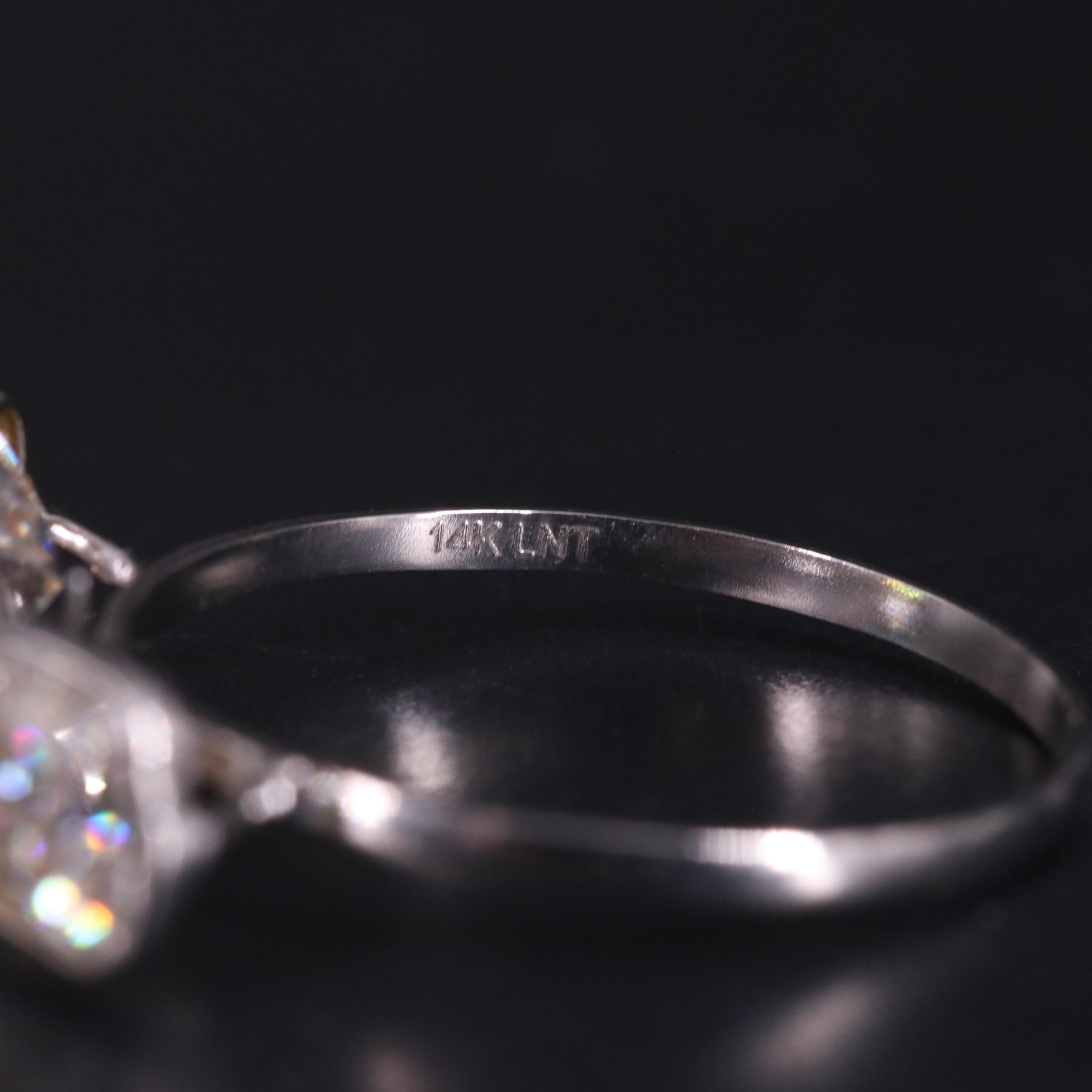 14K Moissanite Ring
