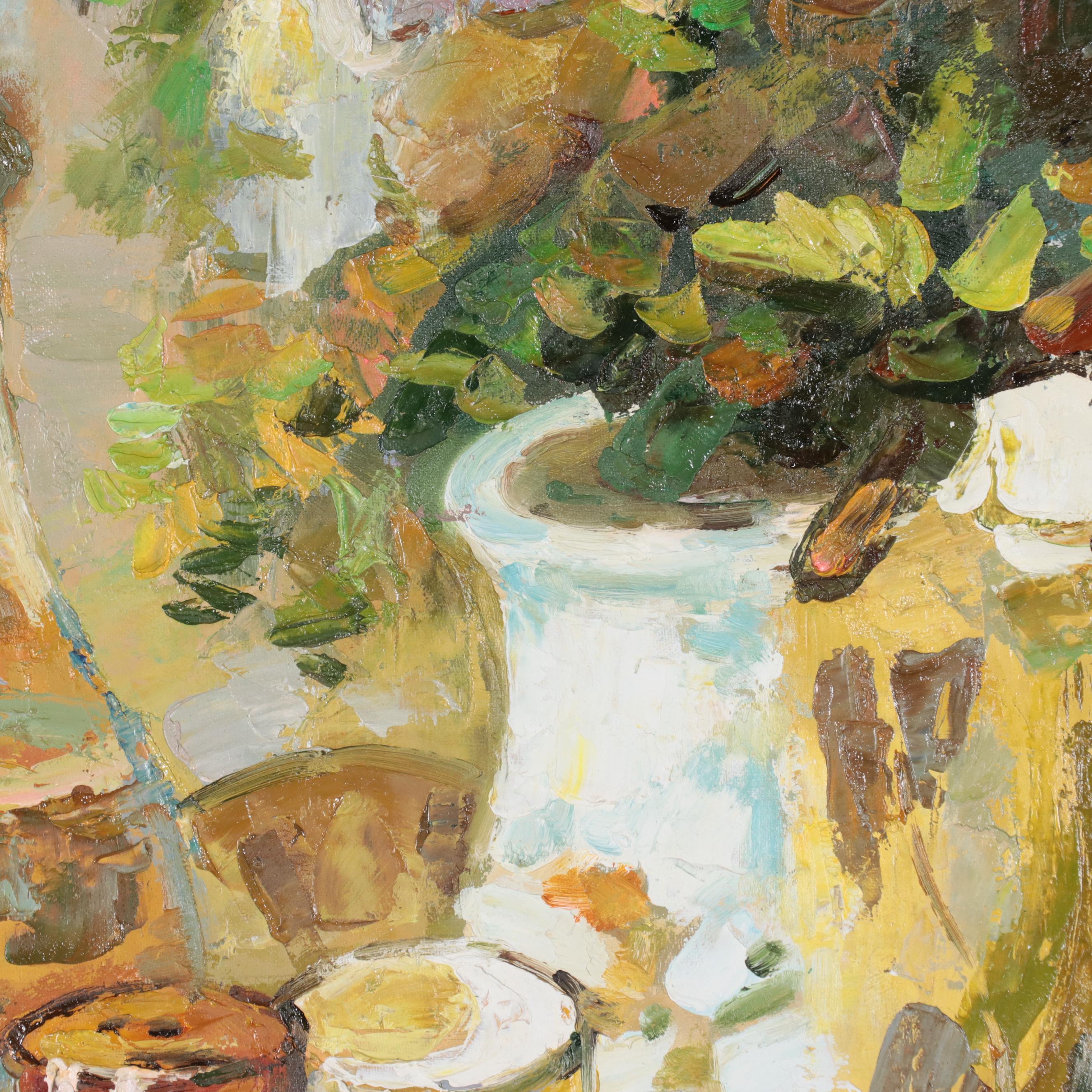 Impressionist Style Still Life Oil Painting, 21st Century