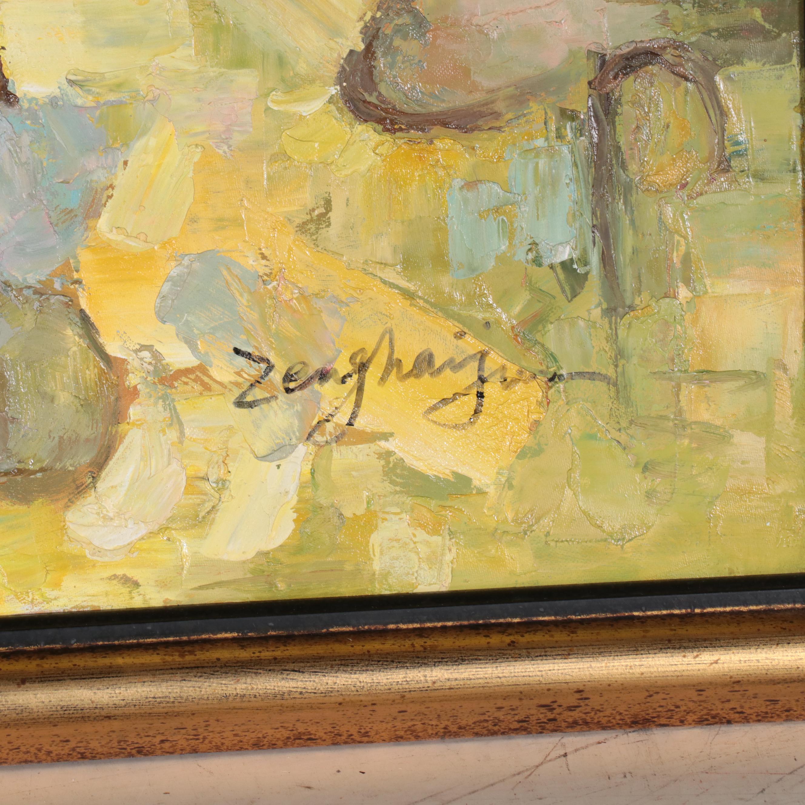 Impressionist Style Still Life Oil Painting, 21st Century