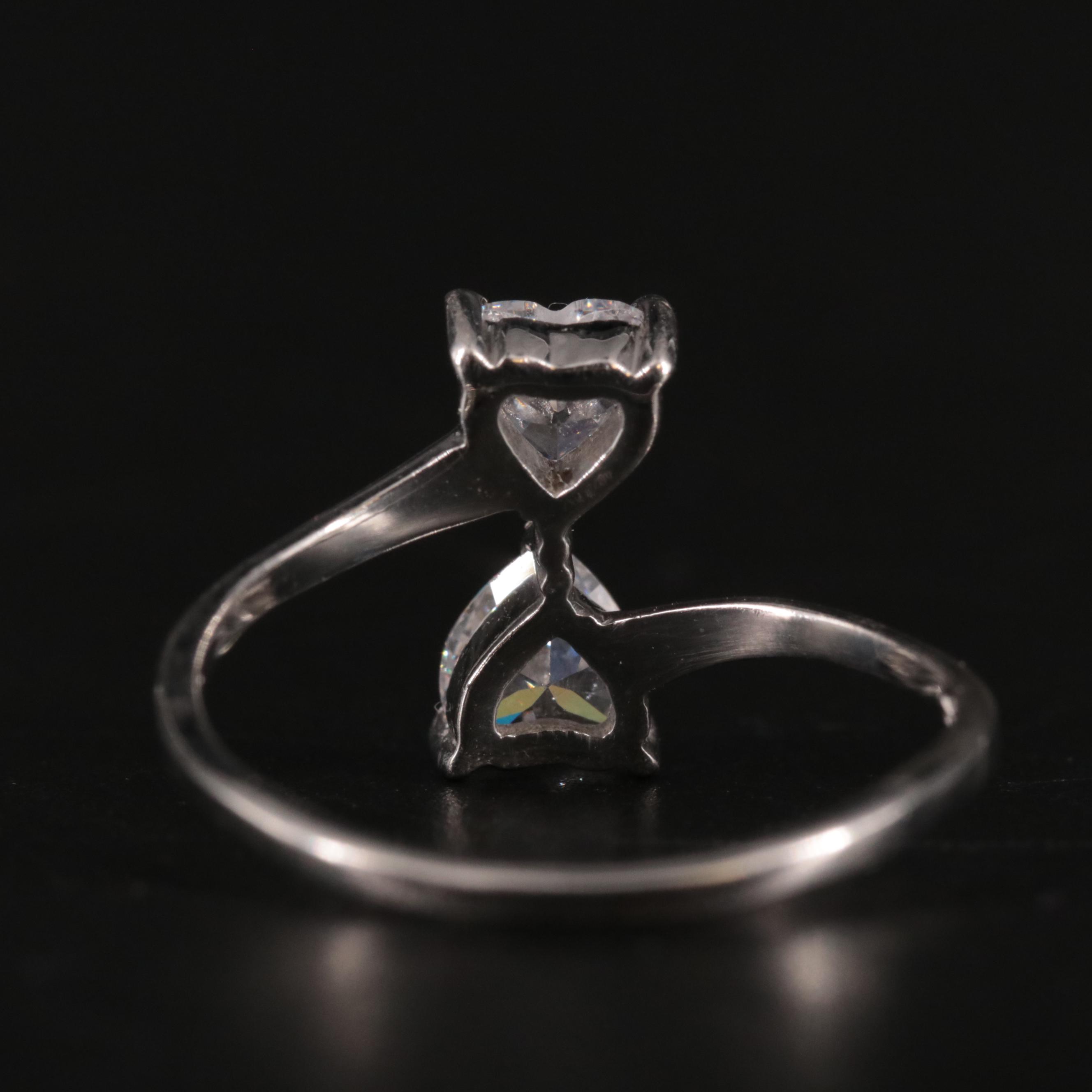 Sterling Silver Cubic Zirconia Bowtie Ring