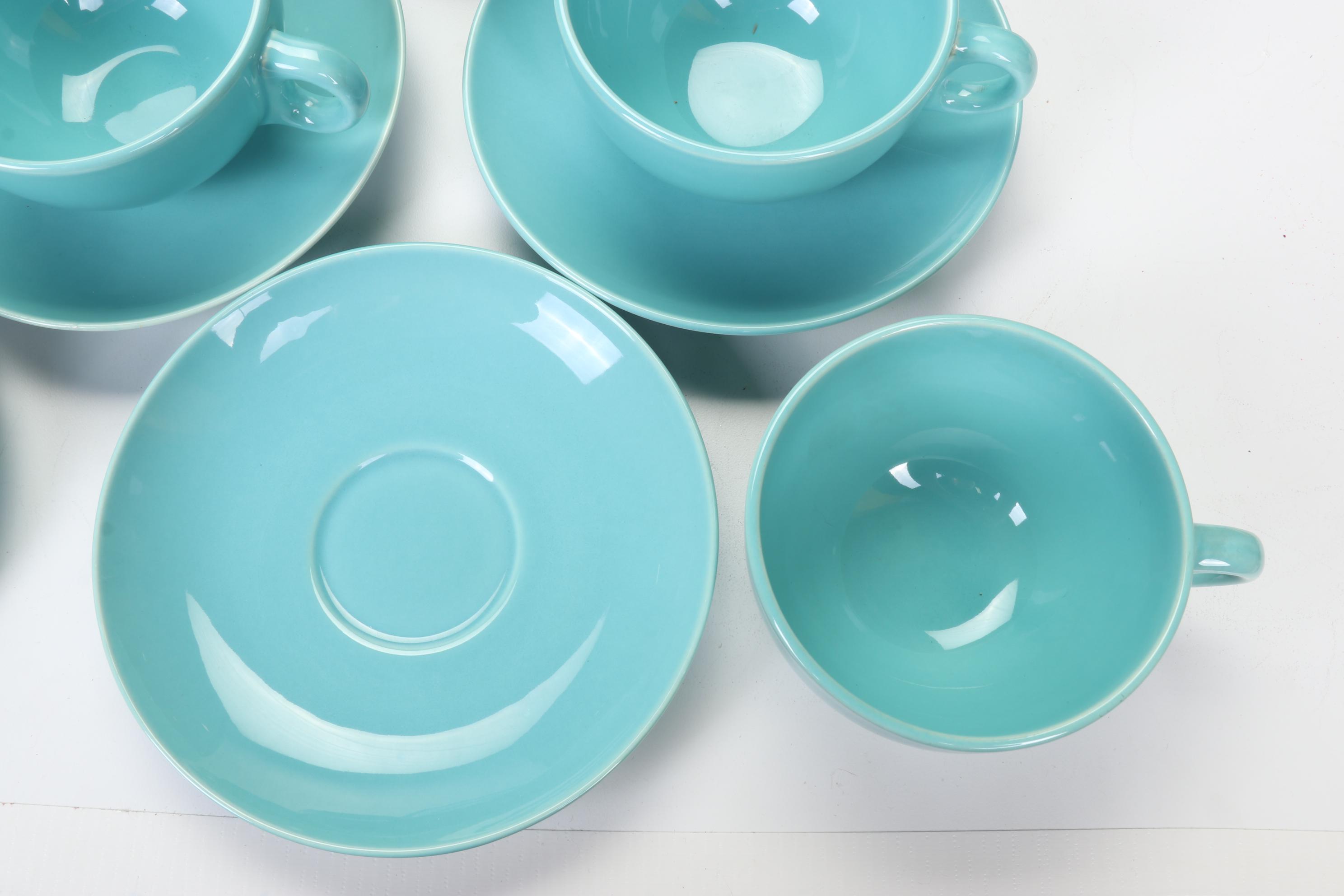 Franciscan  Earthenware "El Patio" Turquoise Dinnerware, 1934-1950