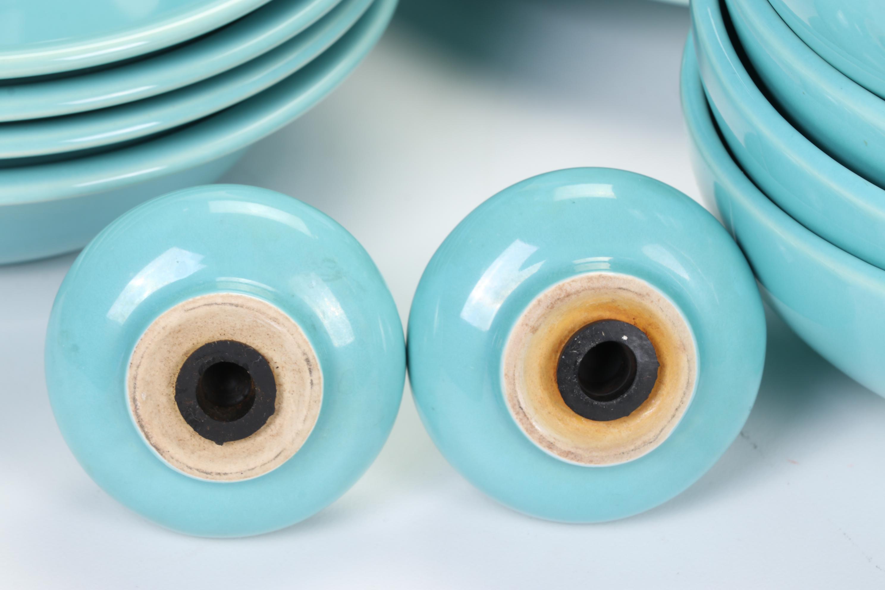 Franciscan  Earthenware "El Patio" Turquoise Dinnerware, 1934-1950