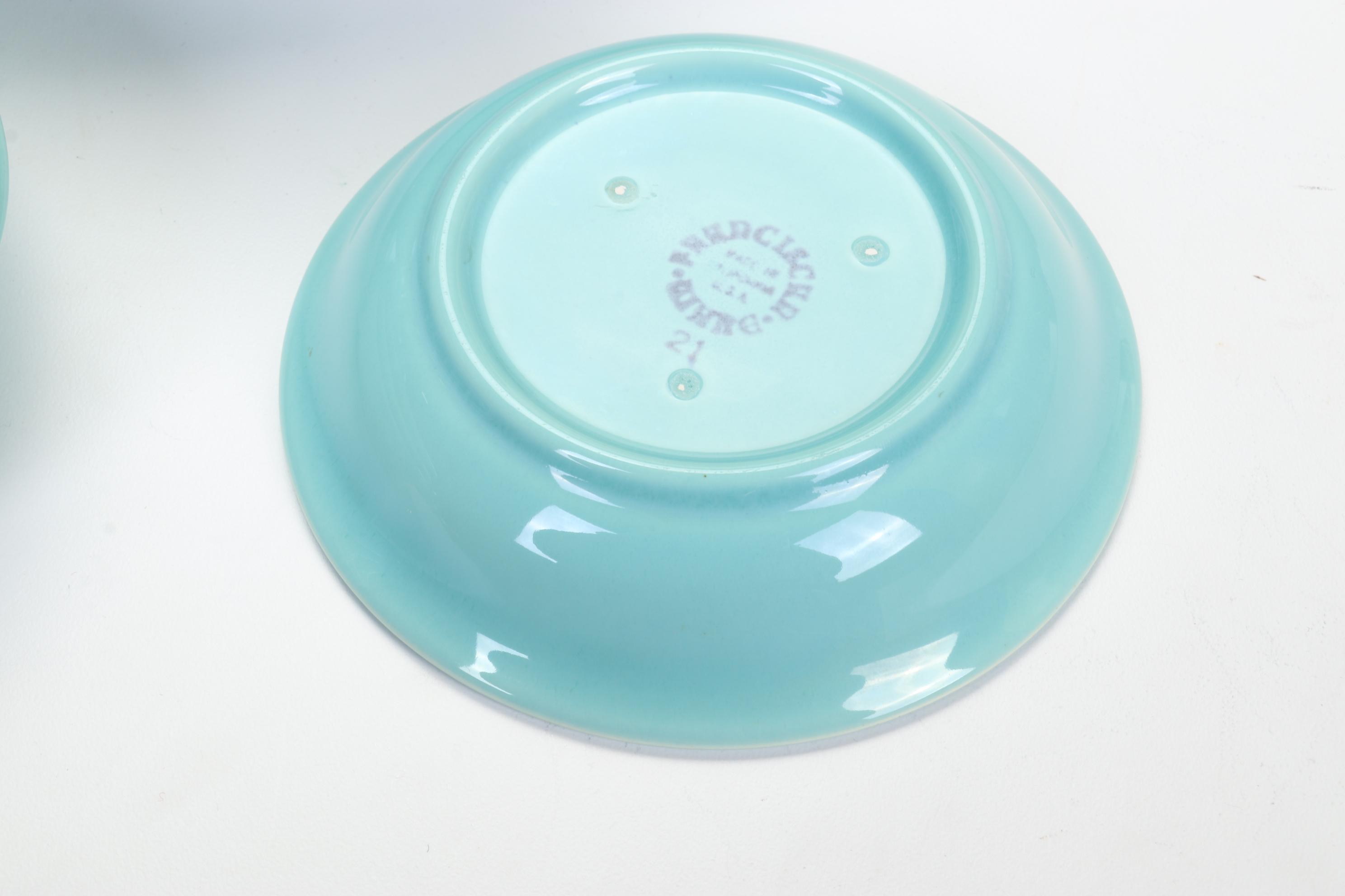 Franciscan  Earthenware "El Patio" Turquoise Dinnerware, 1934-1950