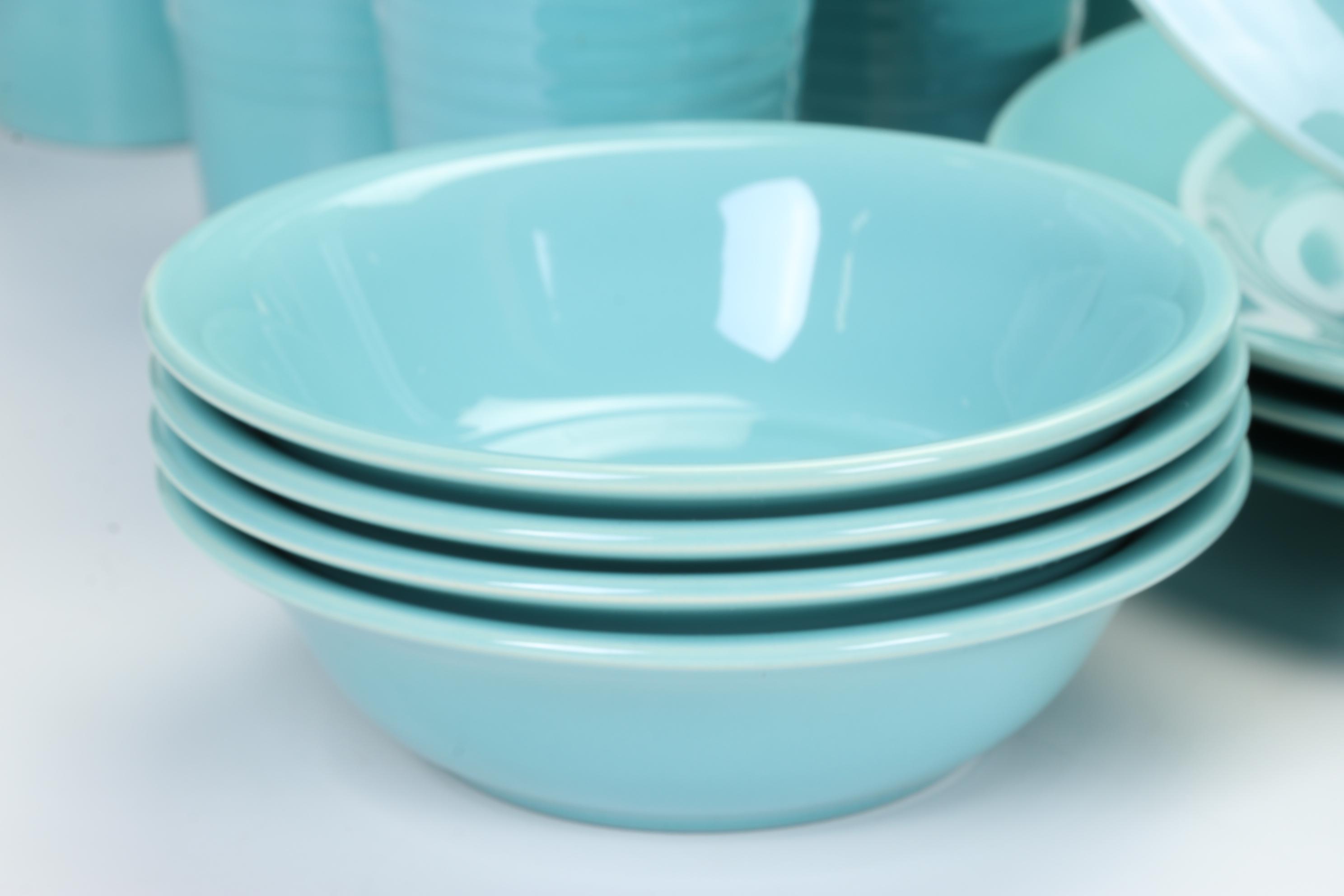 Franciscan  Earthenware "El Patio" Turquoise Dinnerware, 1934-1950