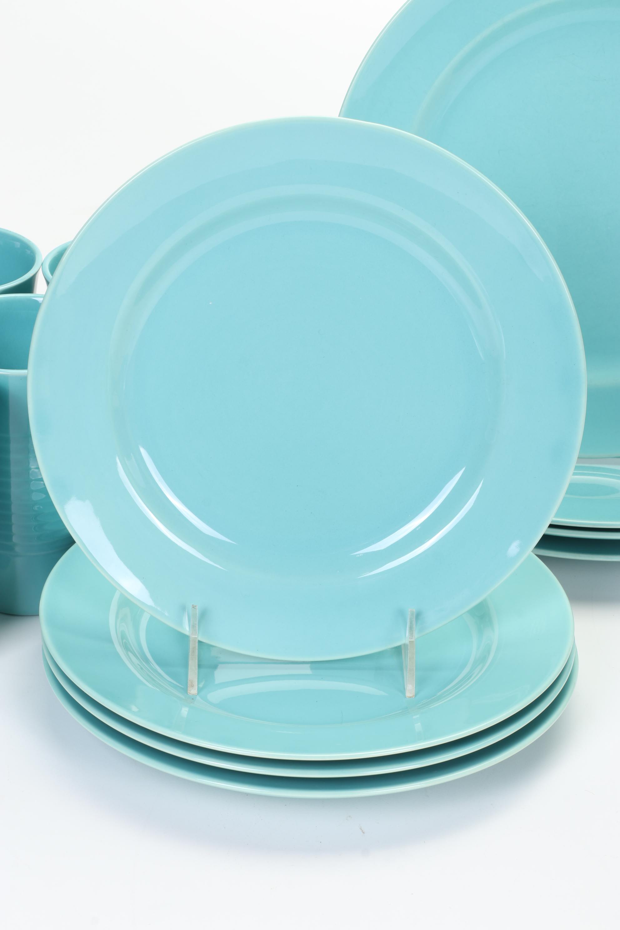 Franciscan  Earthenware "El Patio" Turquoise Dinnerware, 1934-1950