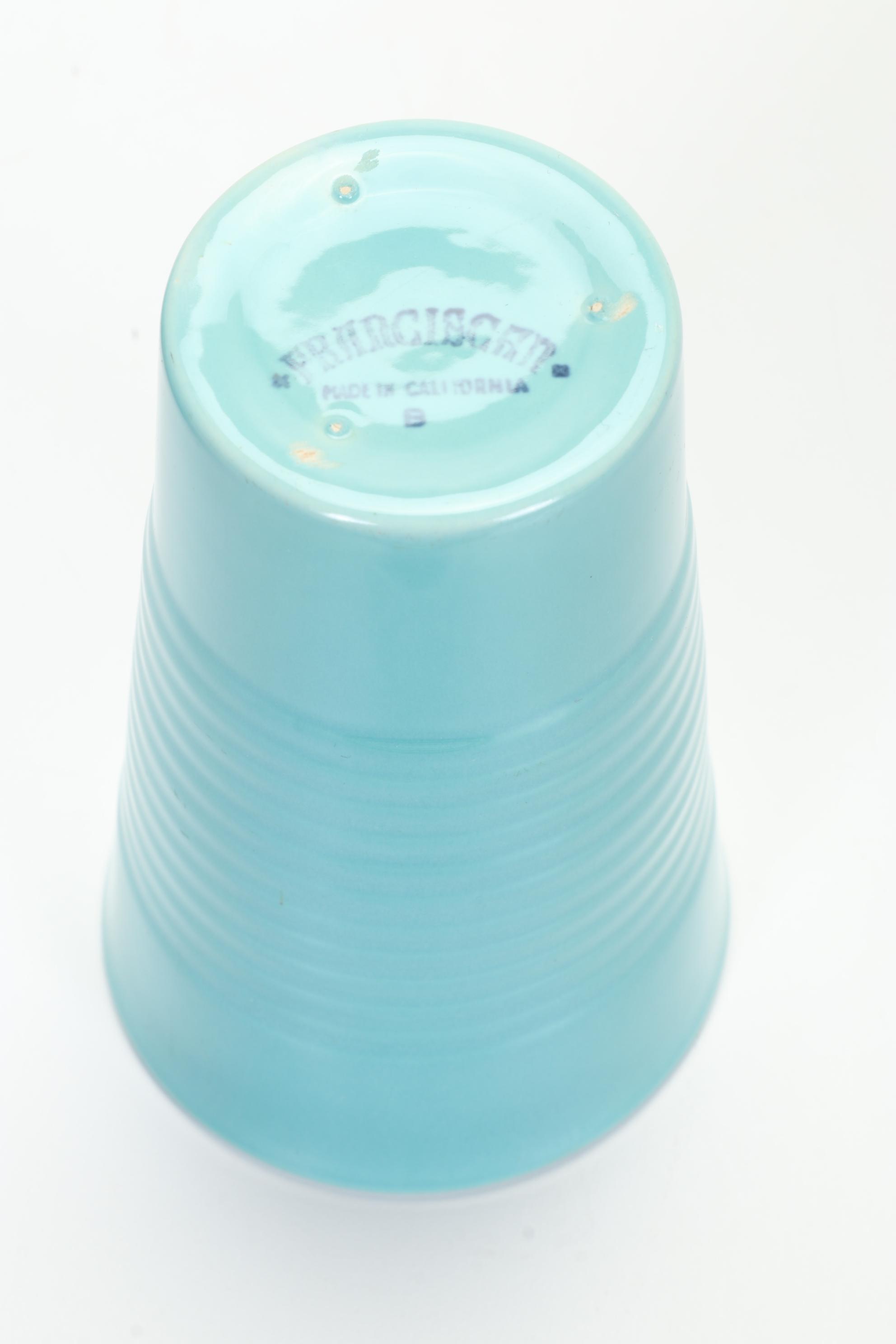 Franciscan  Earthenware "El Patio" Turquoise Dinnerware, 1934-1950