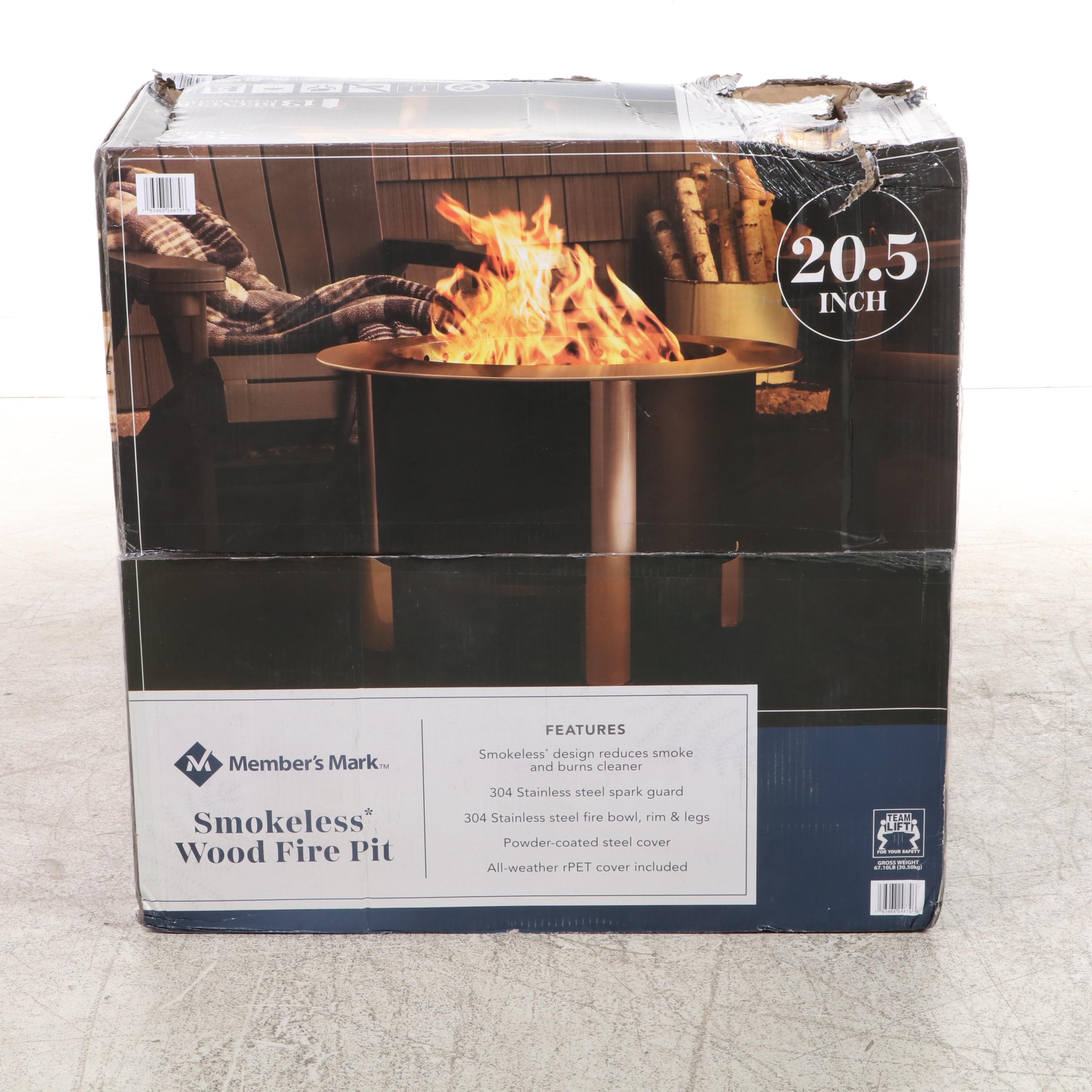 Member's Mark Smokeless Wood Fire Pit