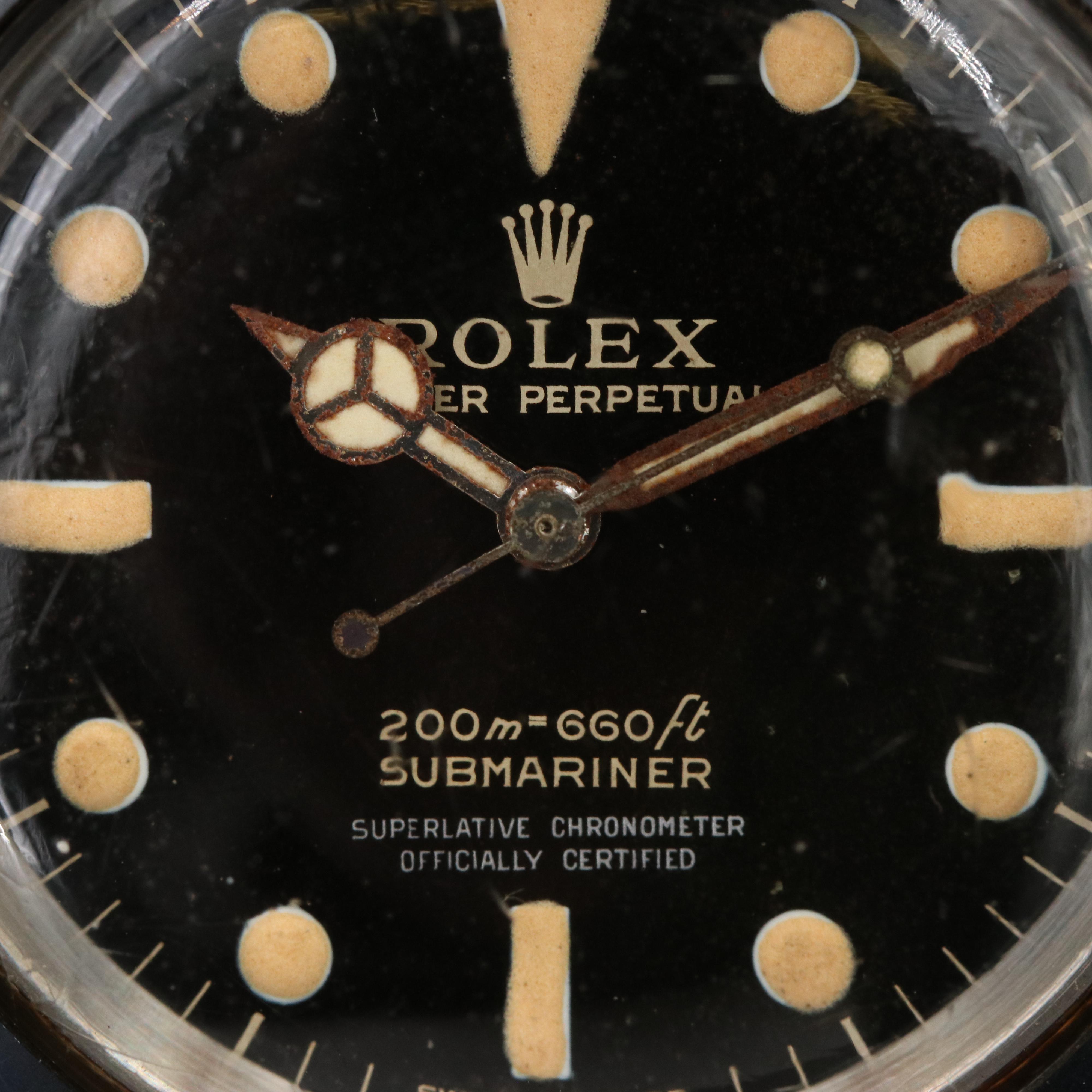1965 Rolex Submariner Stainless Steel Watch