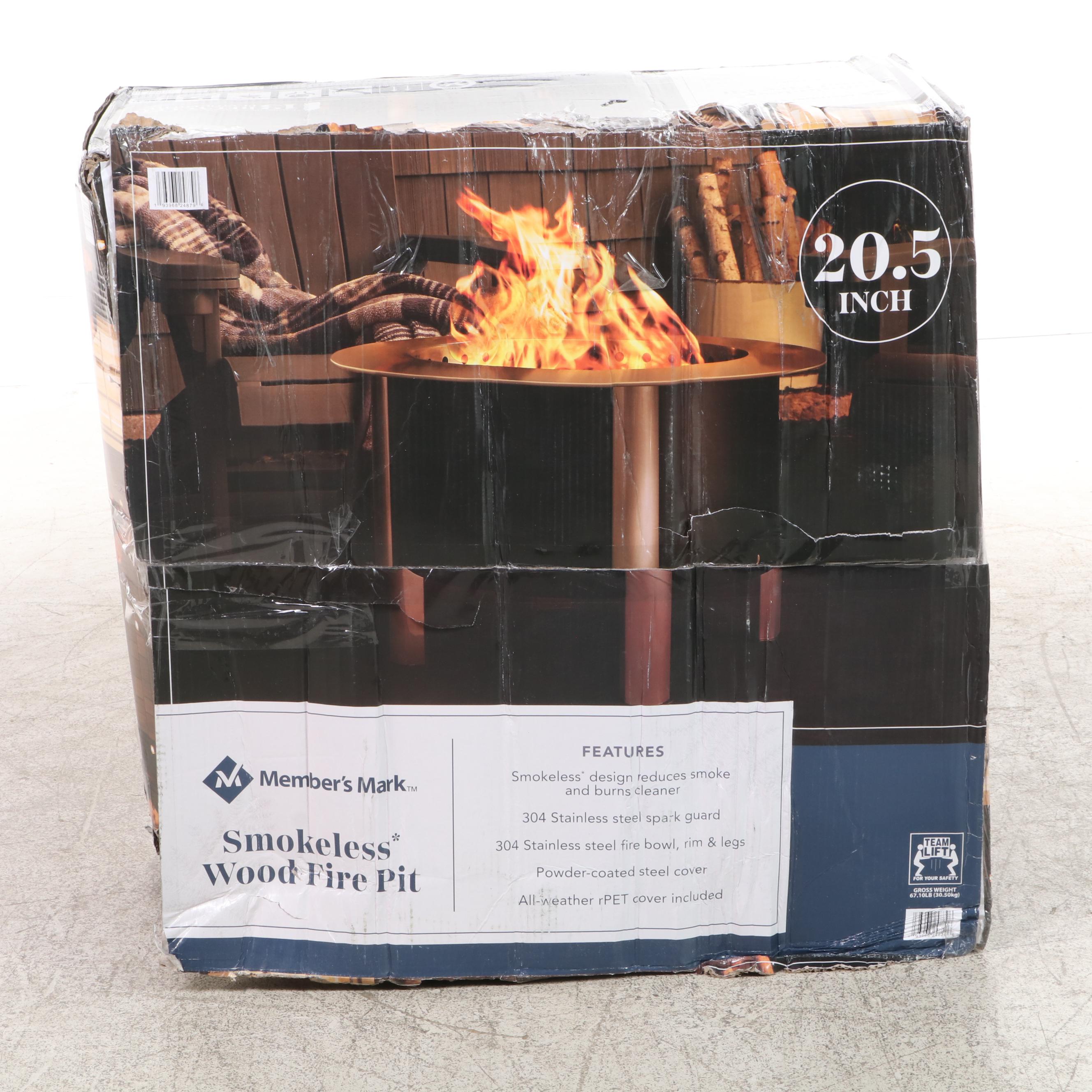 Member's Mark Smokeless Wood Fire Pit