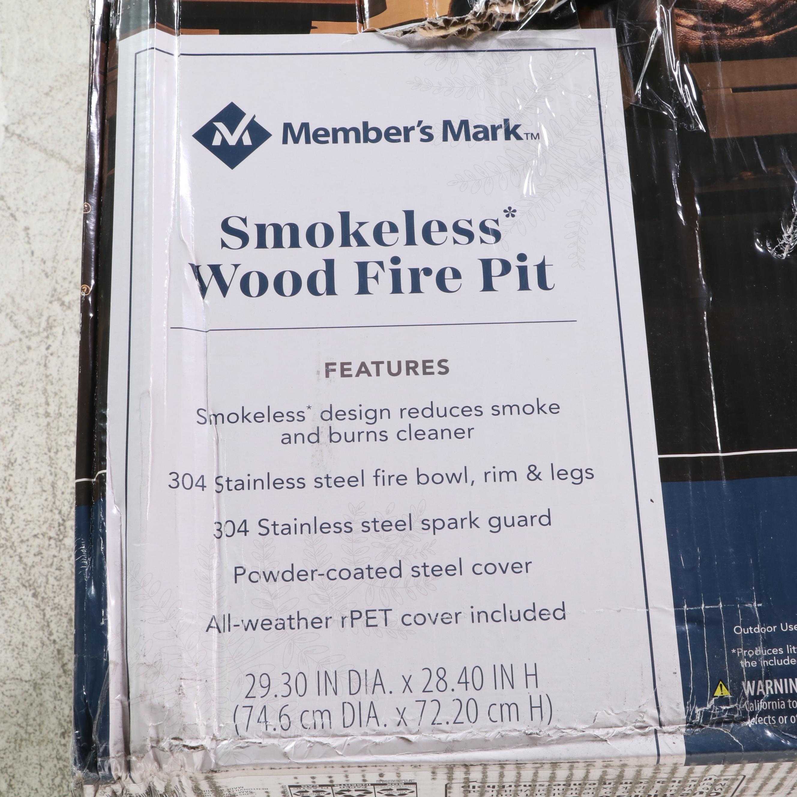 Member's Mark Smokeless Wood Fire Pit