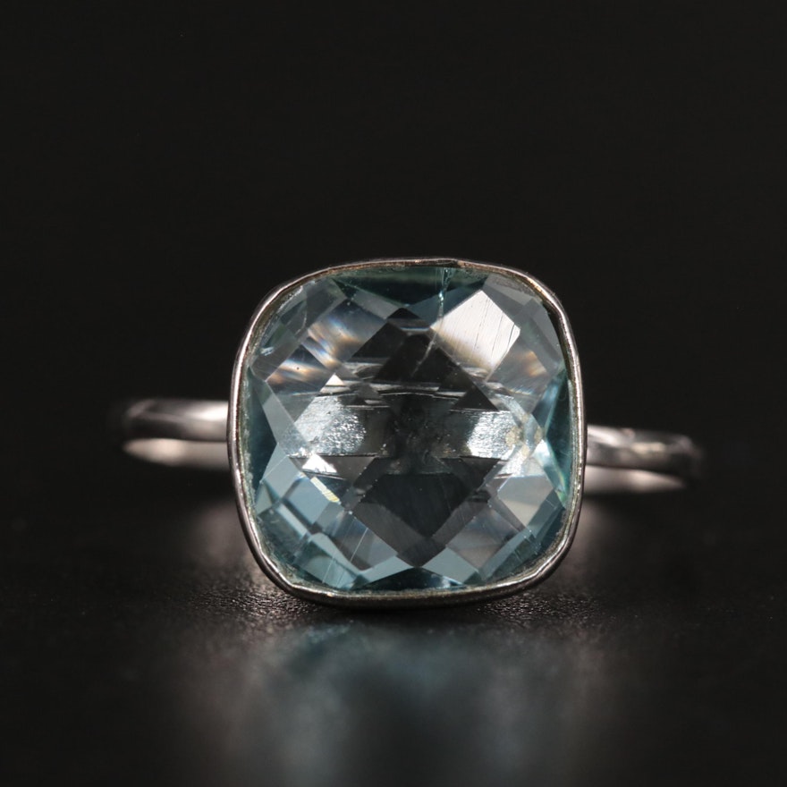 14K Blue Topaz Ring